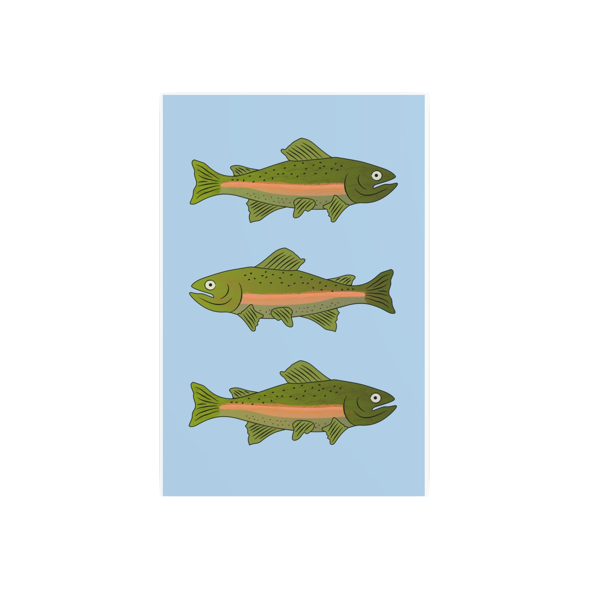 Rainbow Trout Metal Art Sign