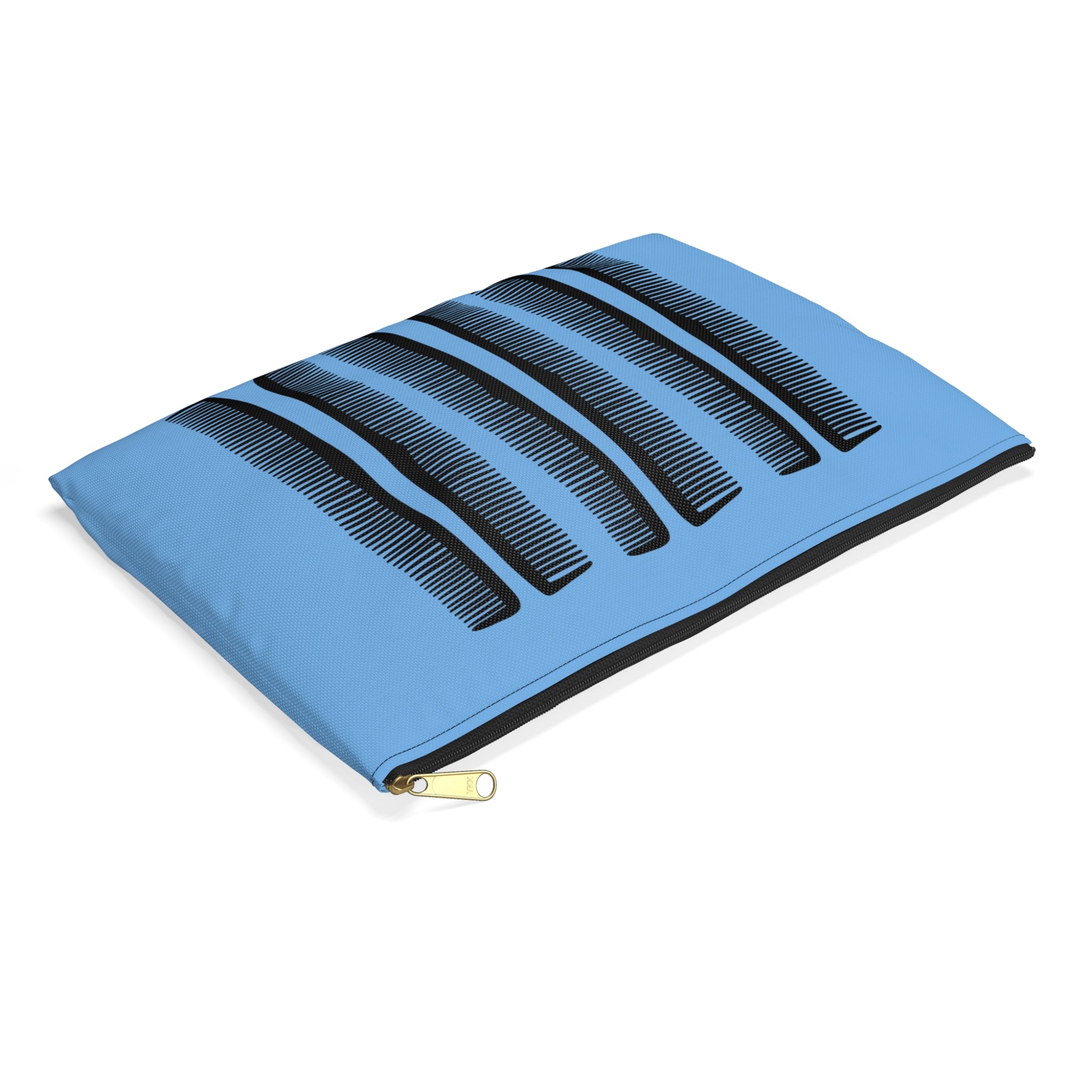 Comb Blue Comb Pattern Accessory Pouch