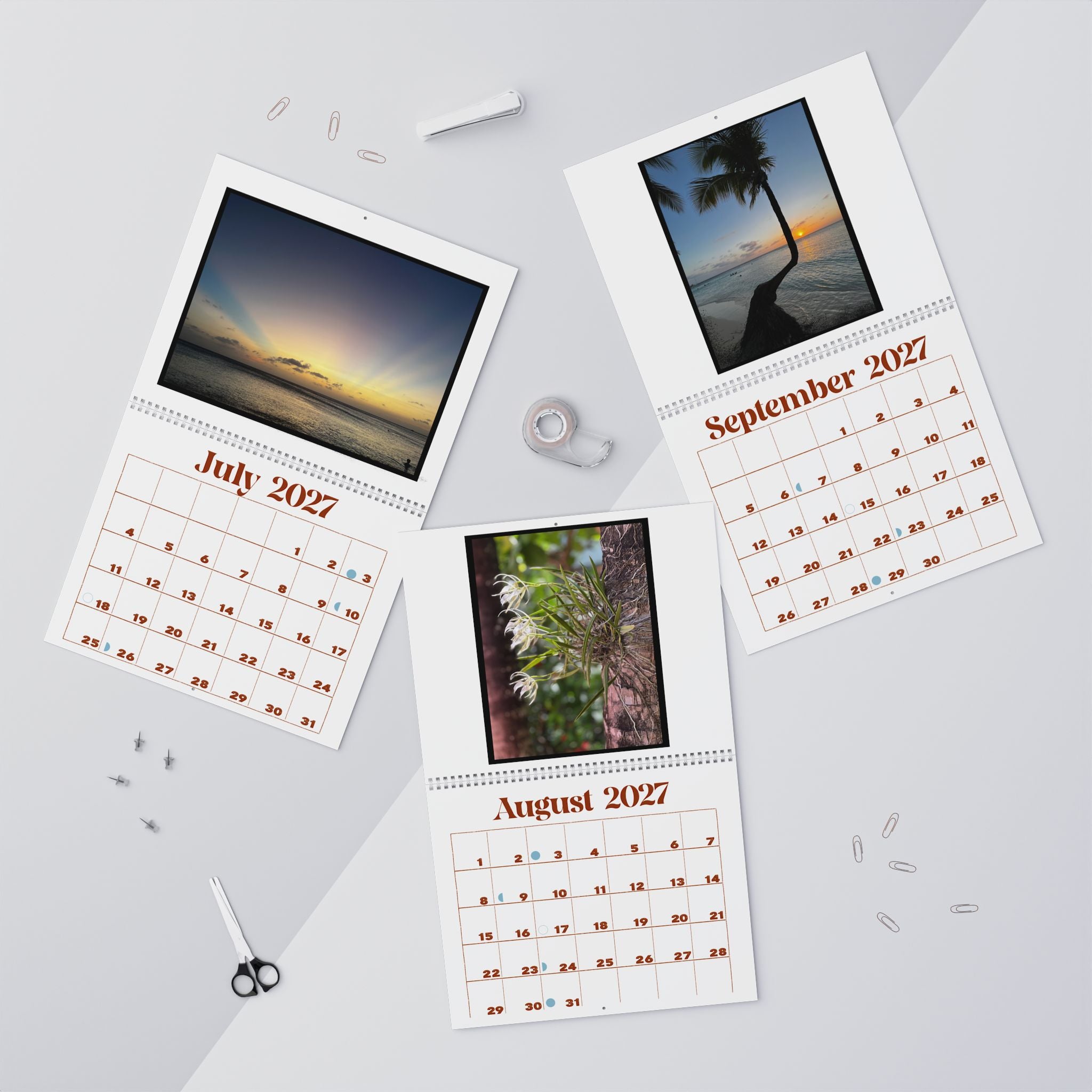 Roatan, Honduras Sloth Calendar, Beach Vibes 2027 Calendar