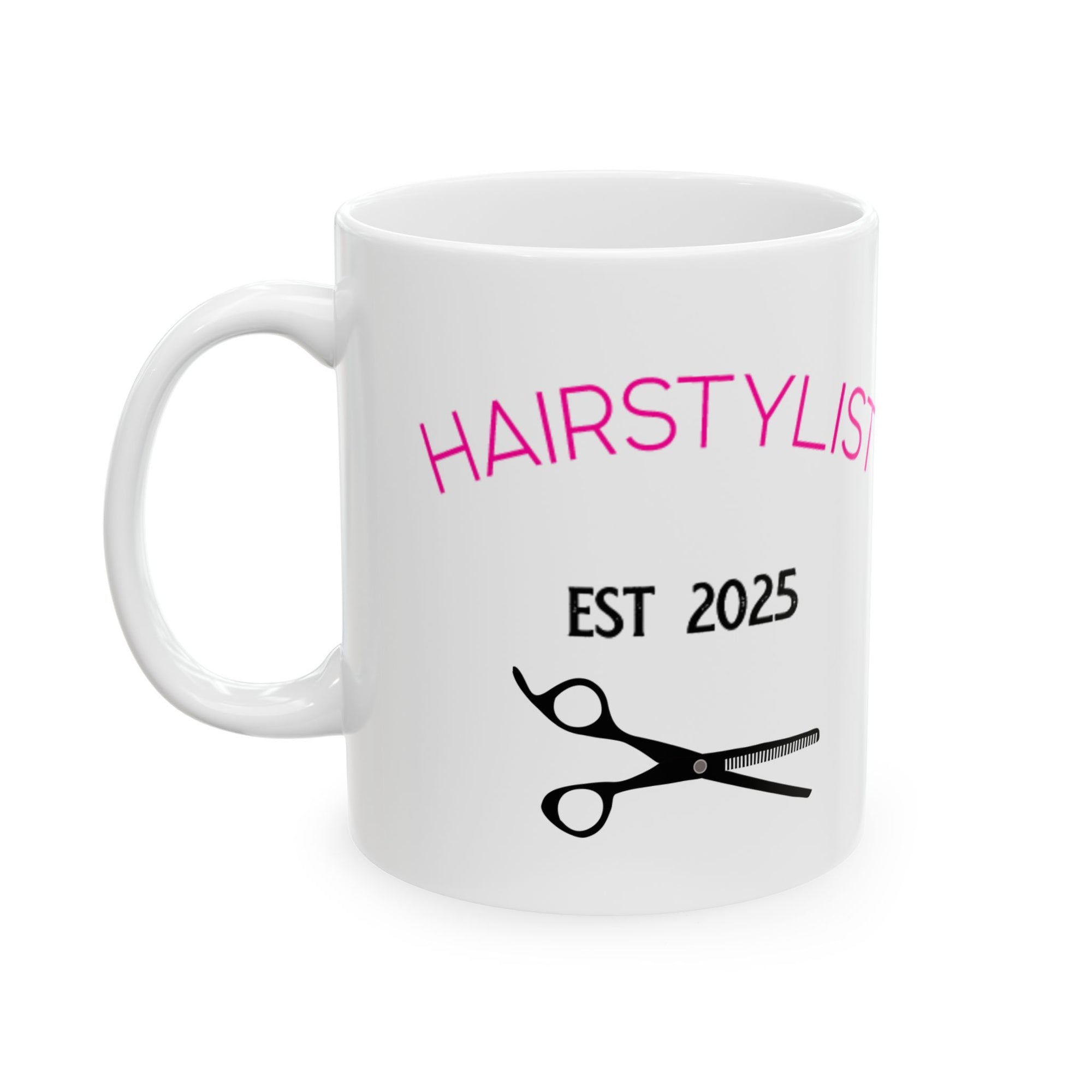 Hairstylist Coffee Mug — Gifts for Hairdressers with Scissors & Comb Design (11oz/15oz)