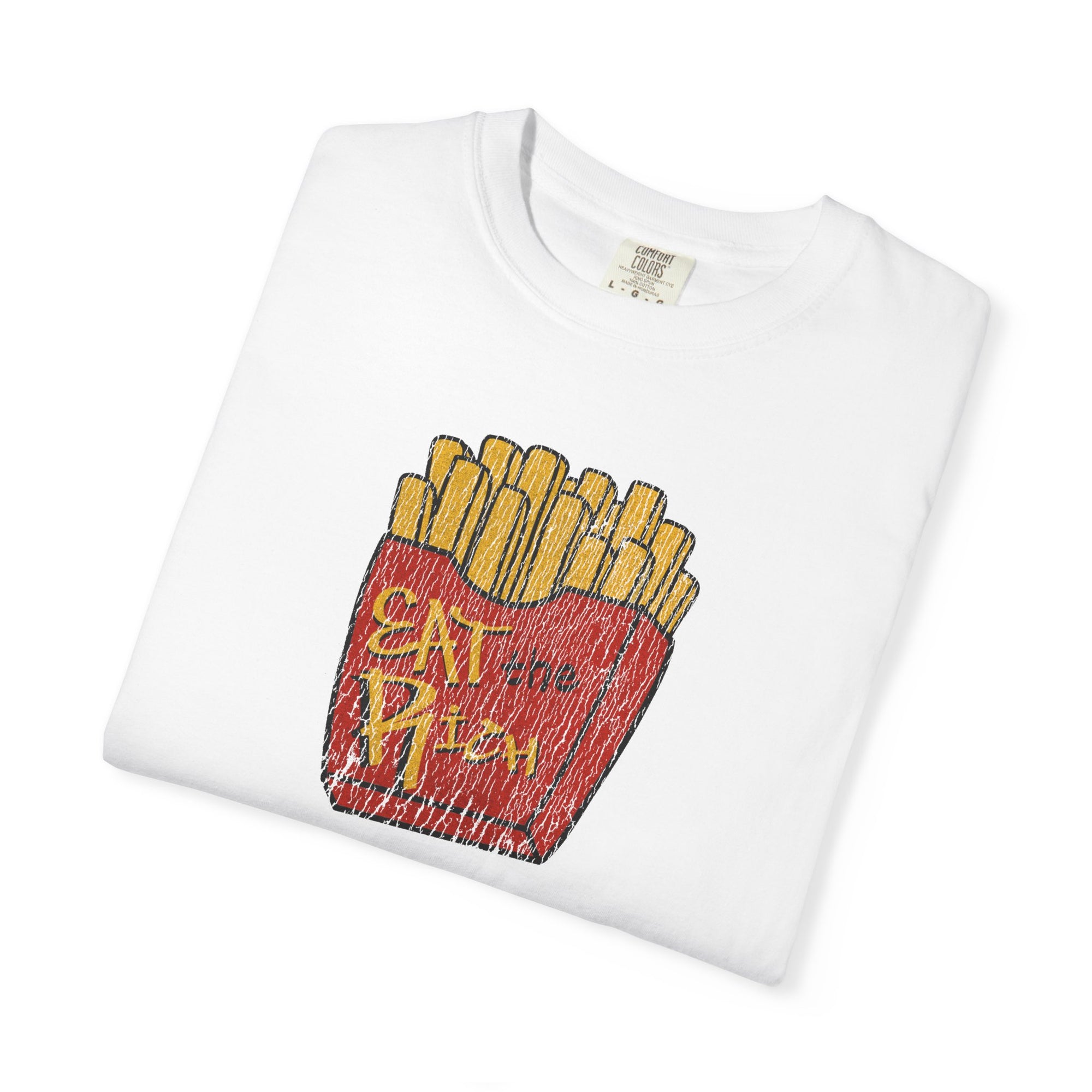 Eat The Rich Distressed Fries Tee