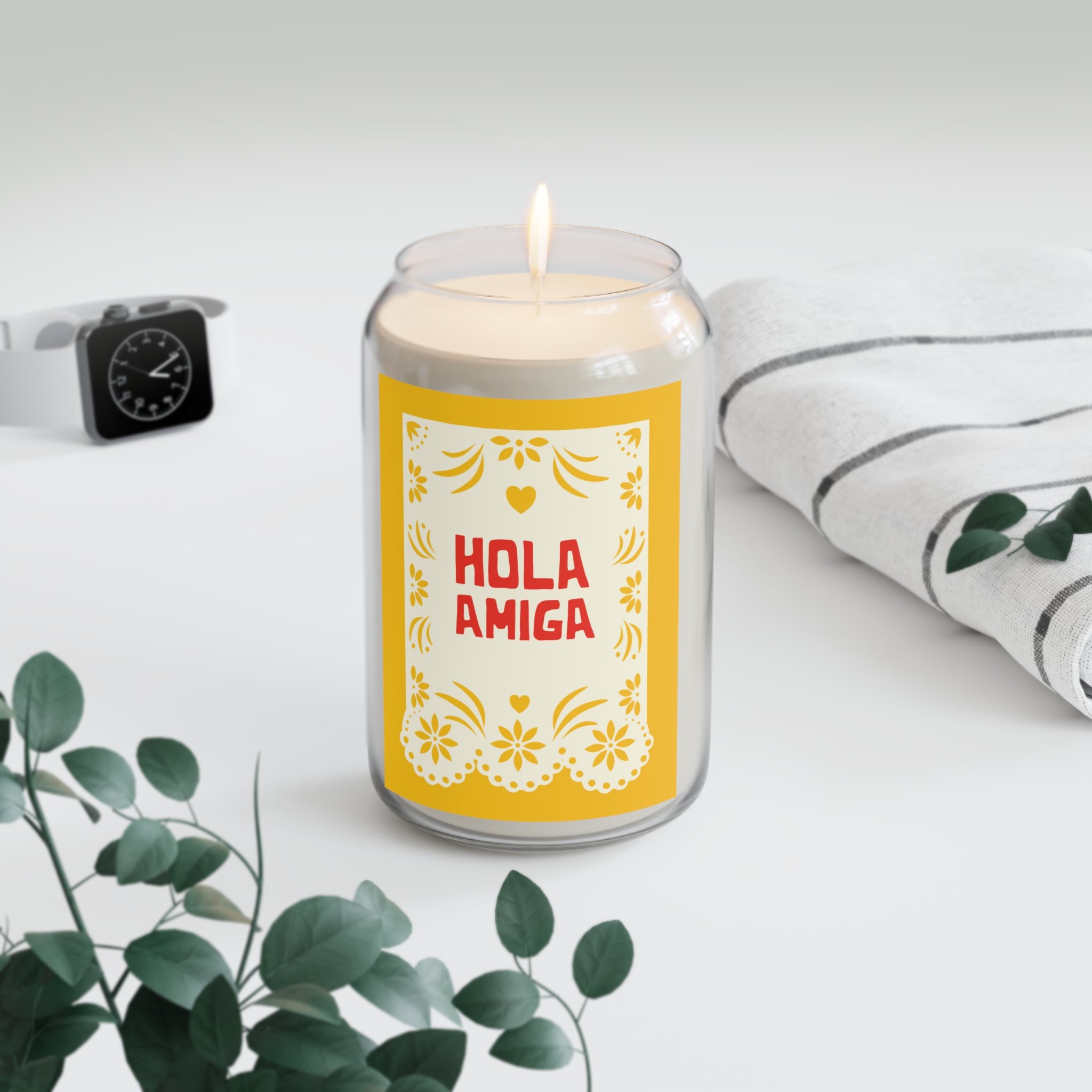 Hola Amiga Scented Soy Candle – 13.75oz Fiesta Floral Jar