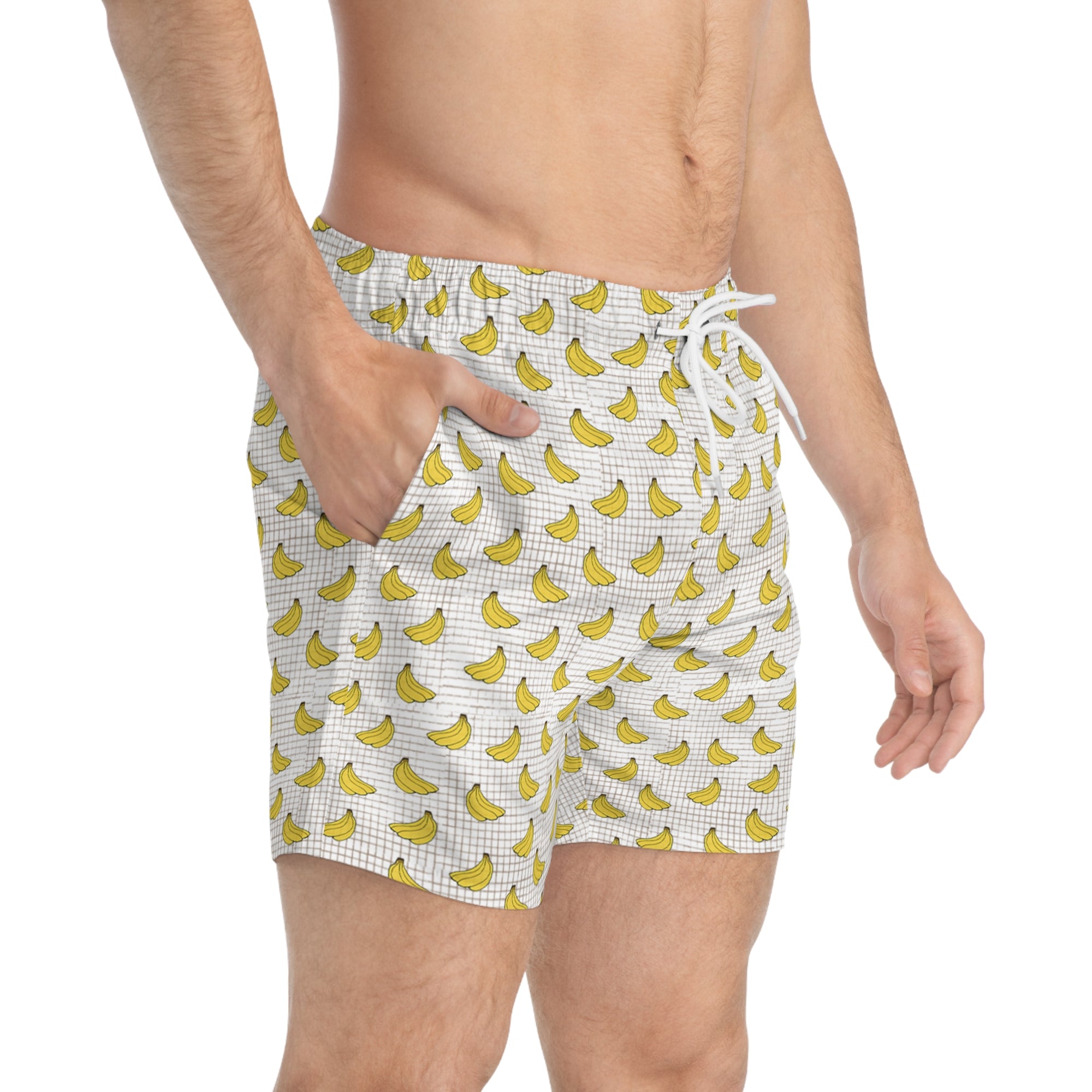 Banana Print Swim Trunks