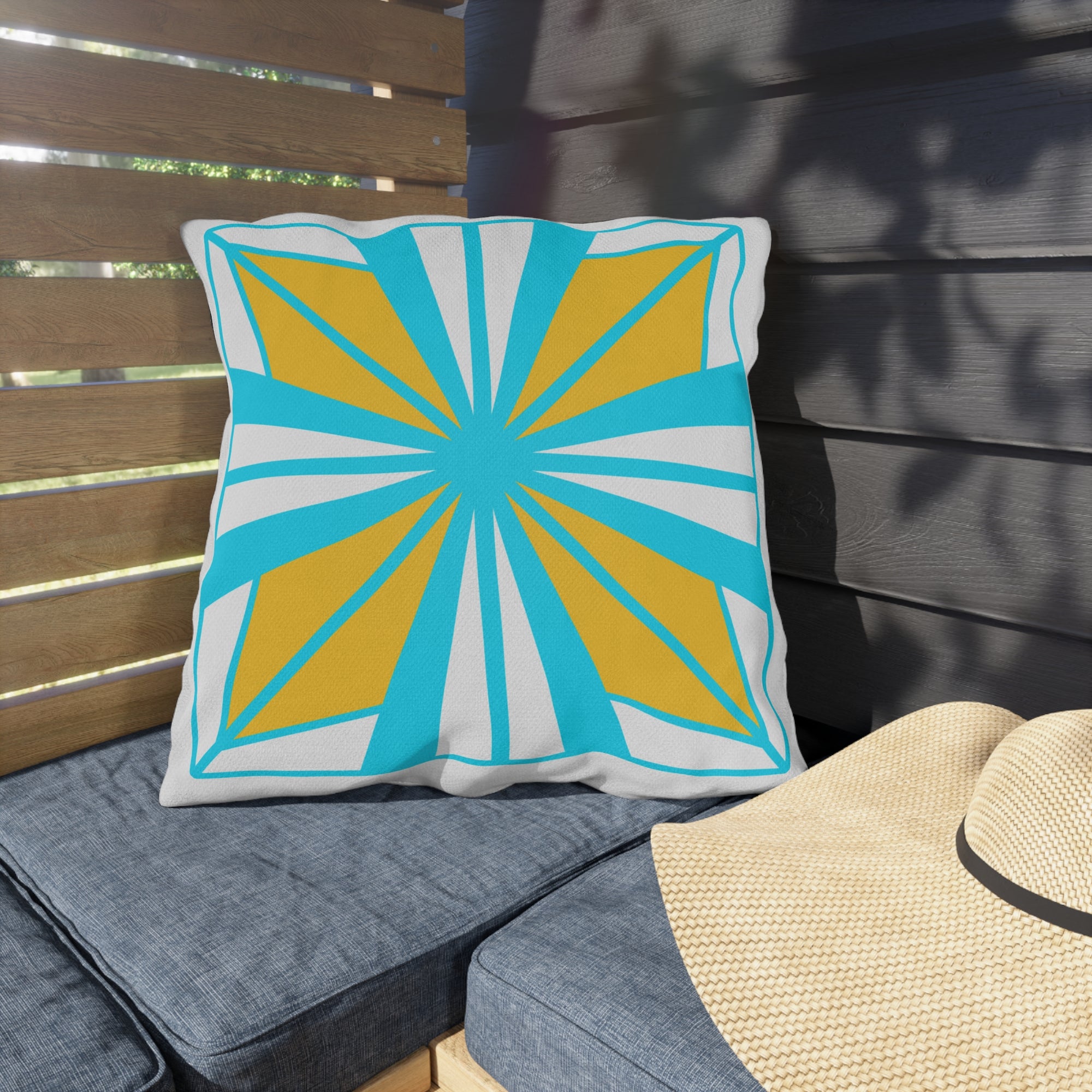 Vibrant Geometric Outdoor Pillows for Patio Decor