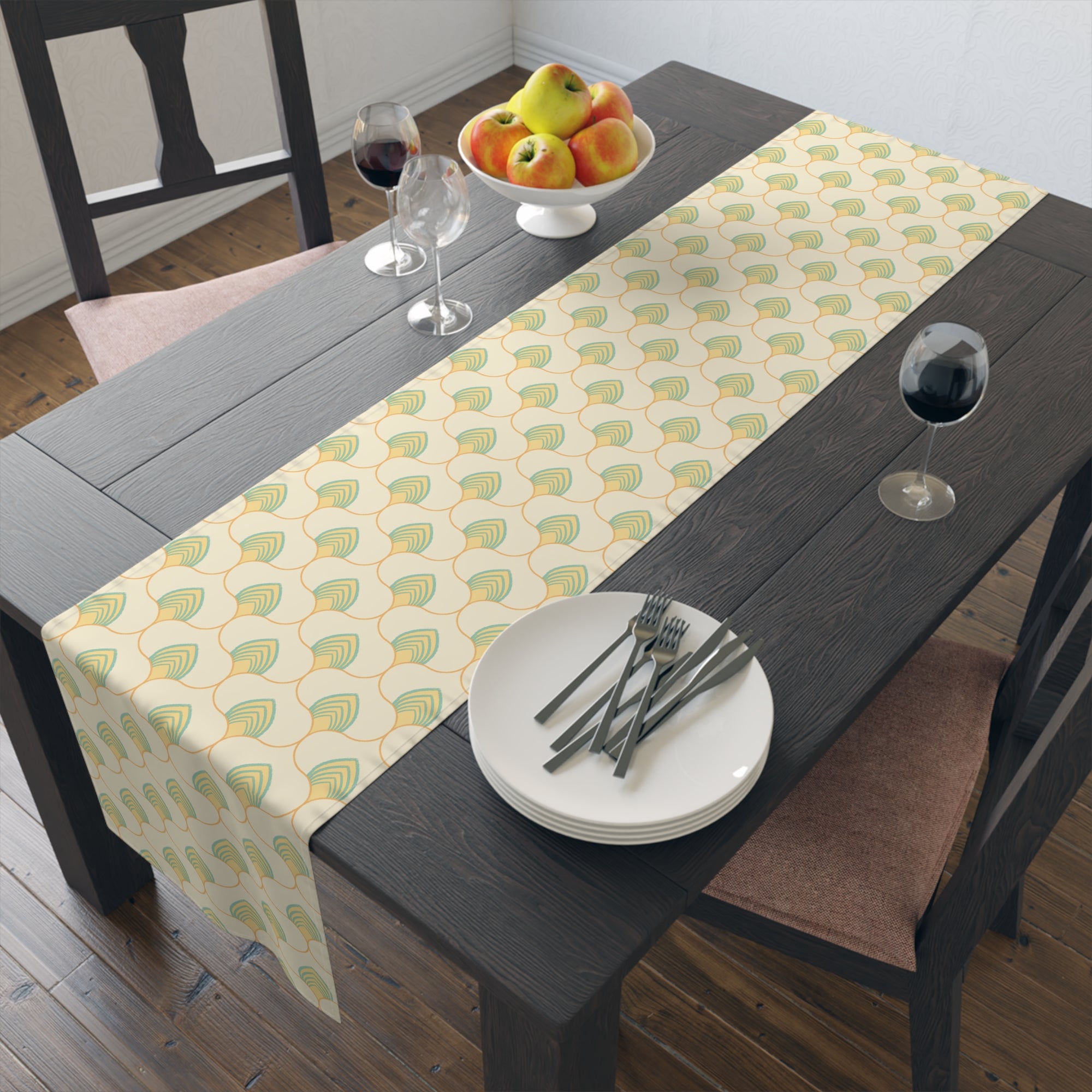 Geometric Table Runner (Cotton, Poly)