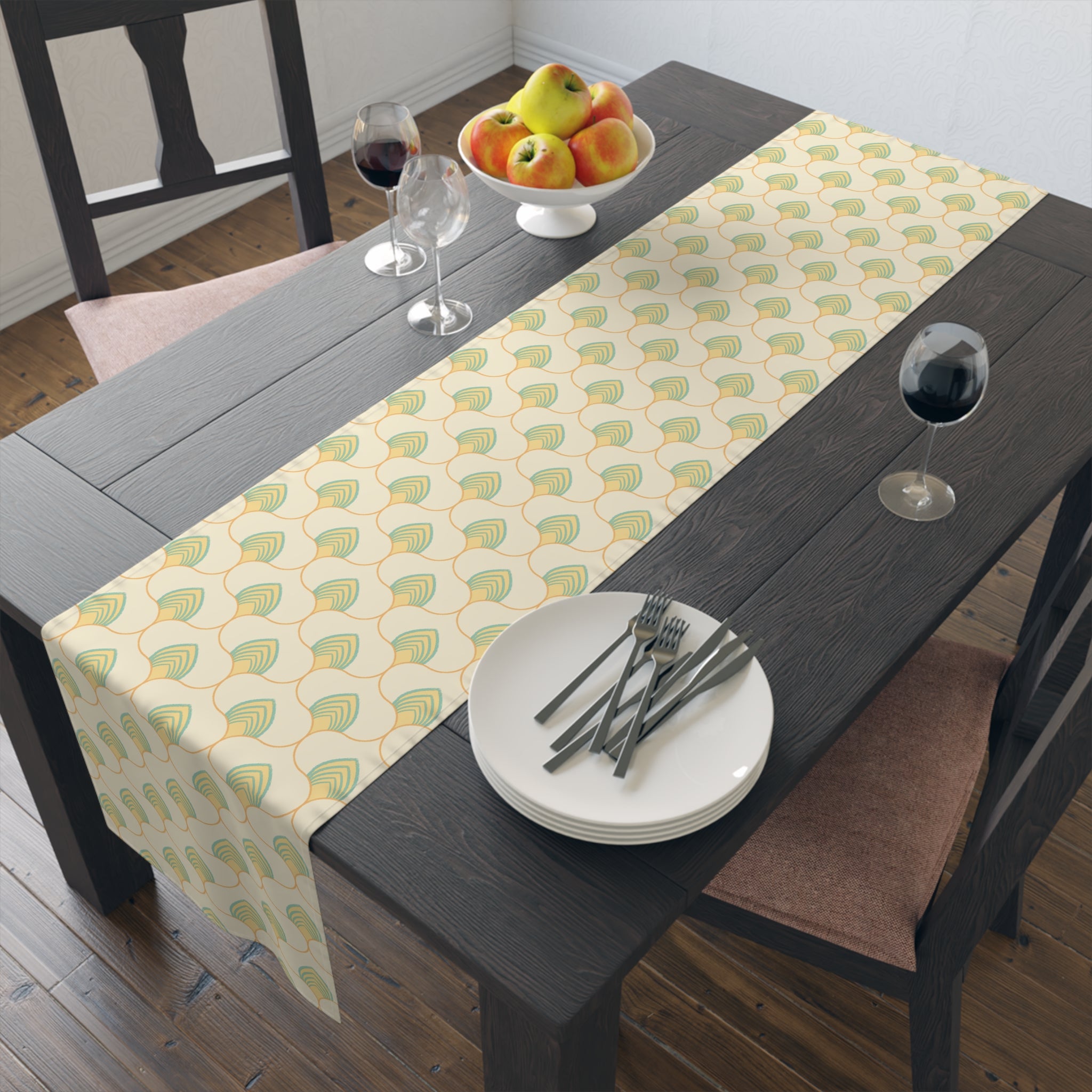 Geometric Table Runner (Cotton, Poly)