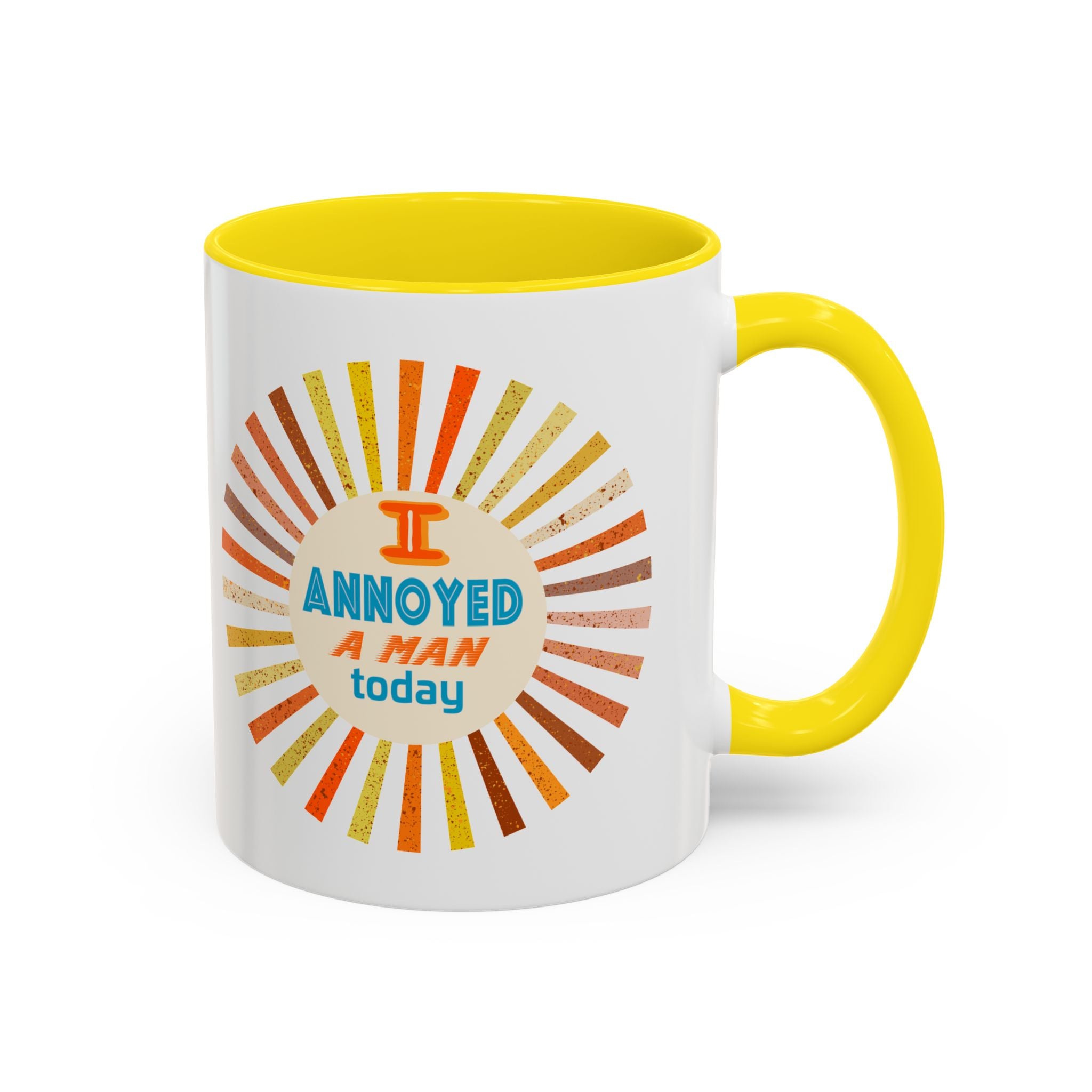I Annoyed a Man Today, Retro Sunburst Coffee Mug