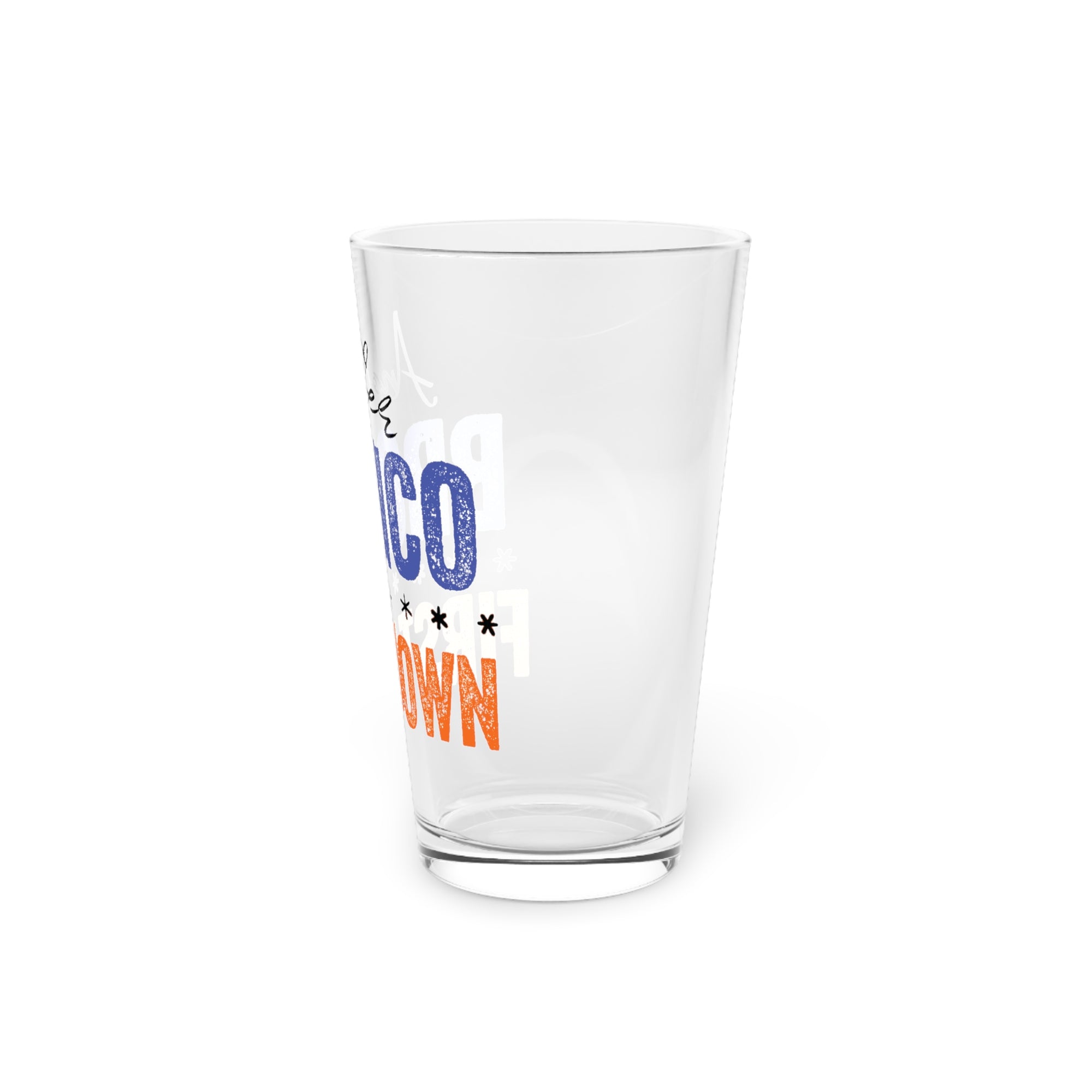 Broncos First Down Pint Glass, "Sports Fans"