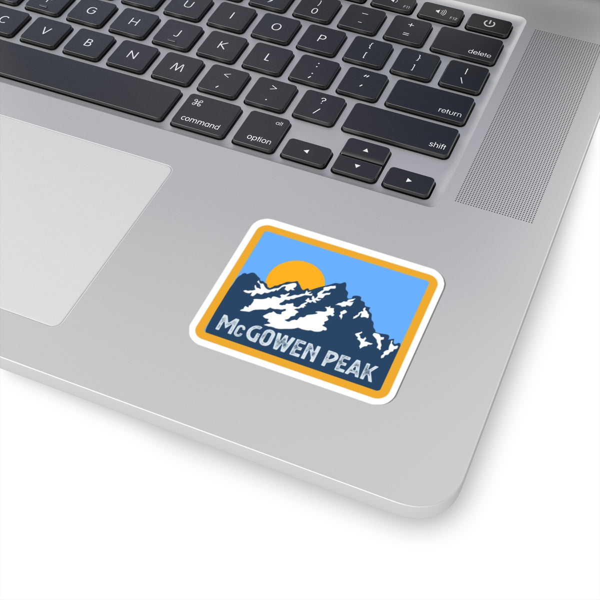 McGowen Peak Mountain Sticker — Sunset Peak Kiss-Cut Decal