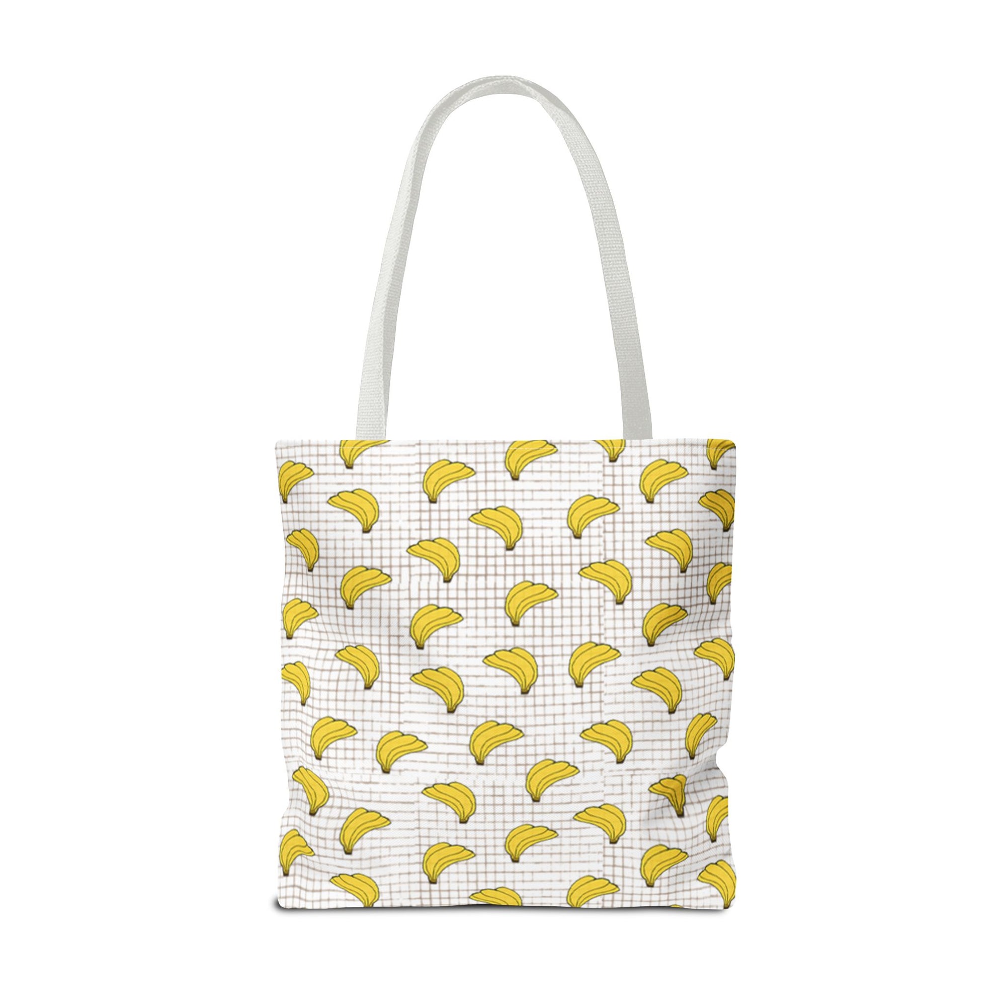 Bananas Pattern Tote Bag — Cute Yellow Fruit Print All-Over-Print Shopper