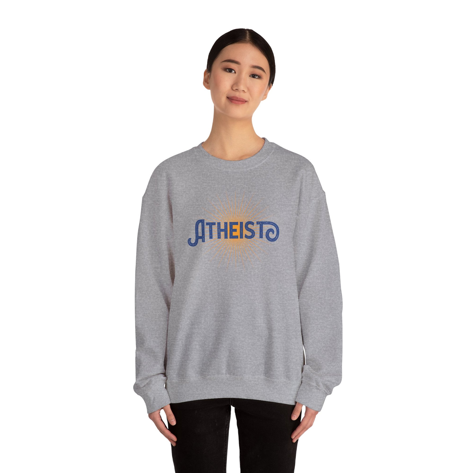 Atheist Retro Sun Crewneck Sweatshirt