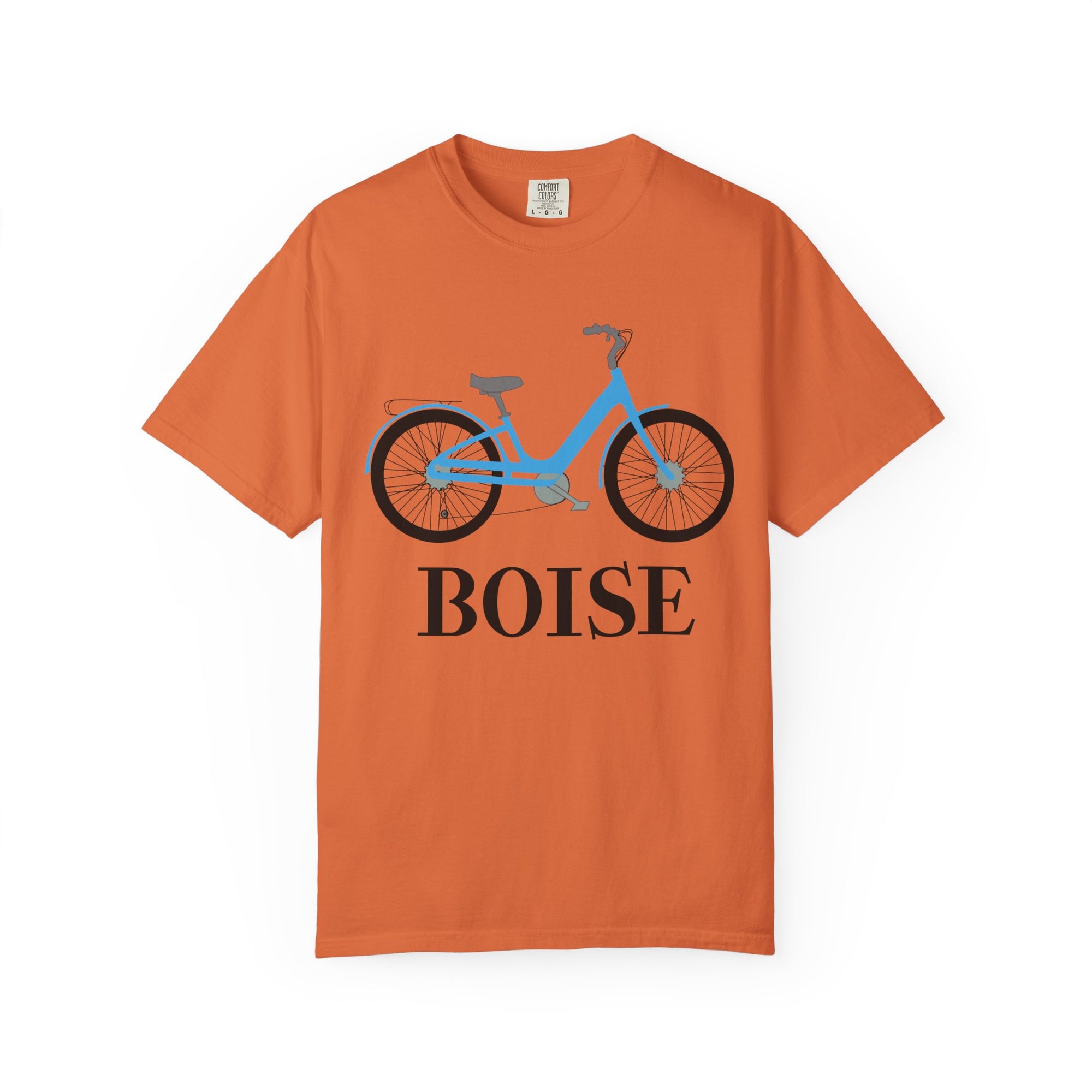 Boise Bicycle T-Shirt, Casual Bike Apparel, Gift for Cycling Enthusiasts, Comfortable Summer Tee, Unisex Graphic T-Shirt