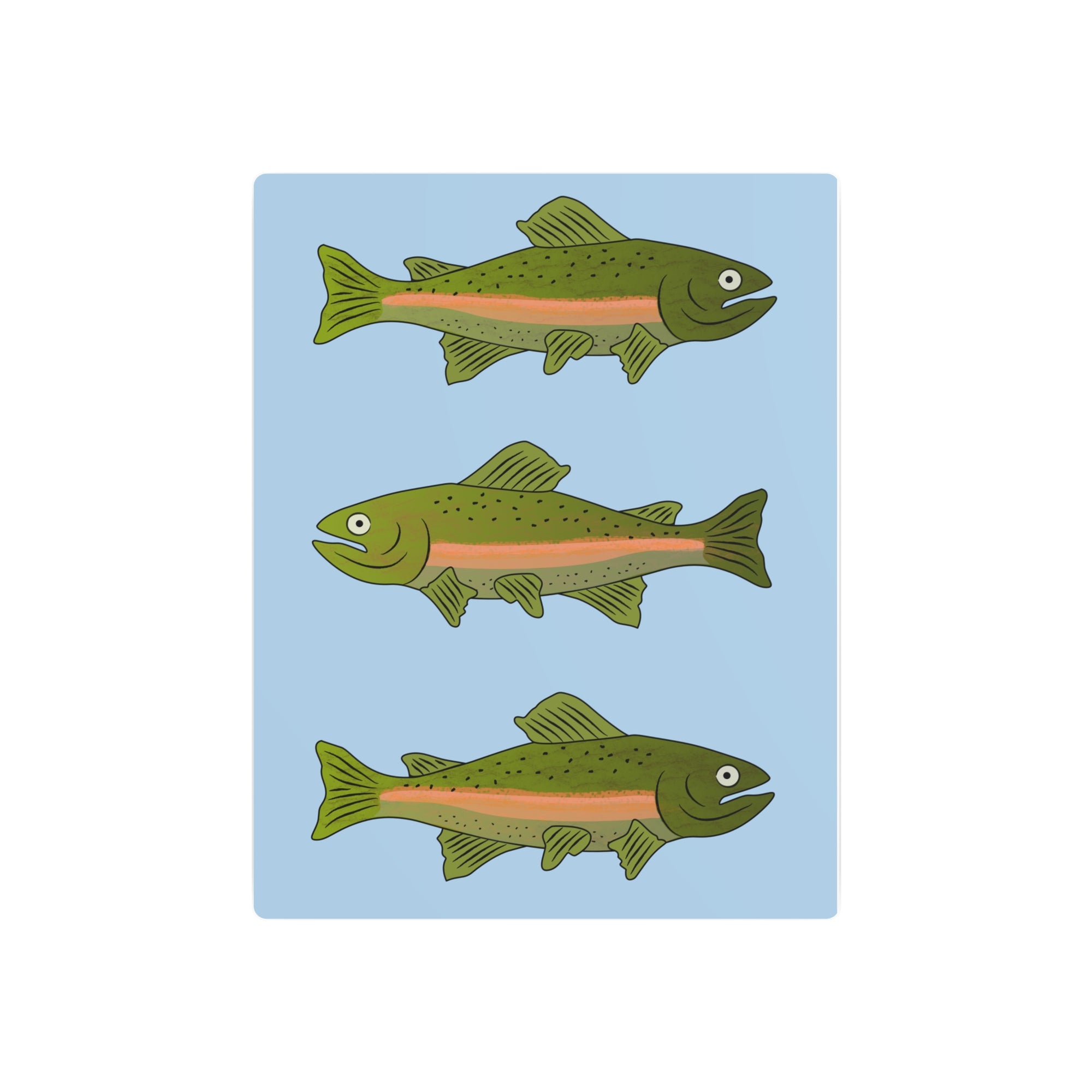 Rainbow Trout Metal Art Sign