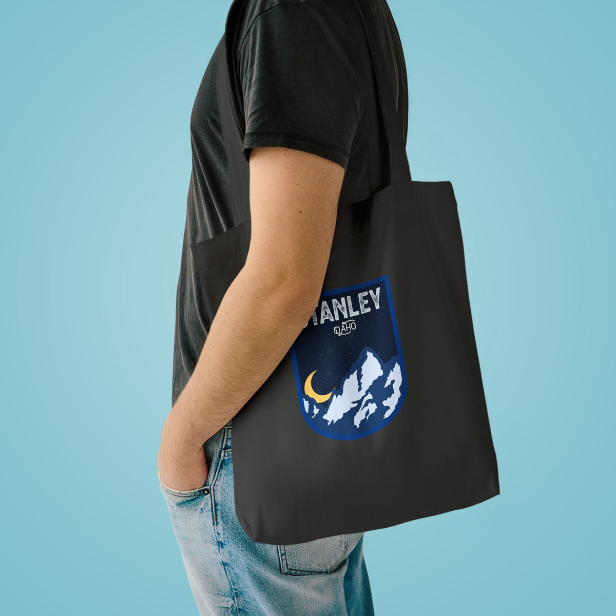 Stanley Mountain Night Cotton Tote Bag