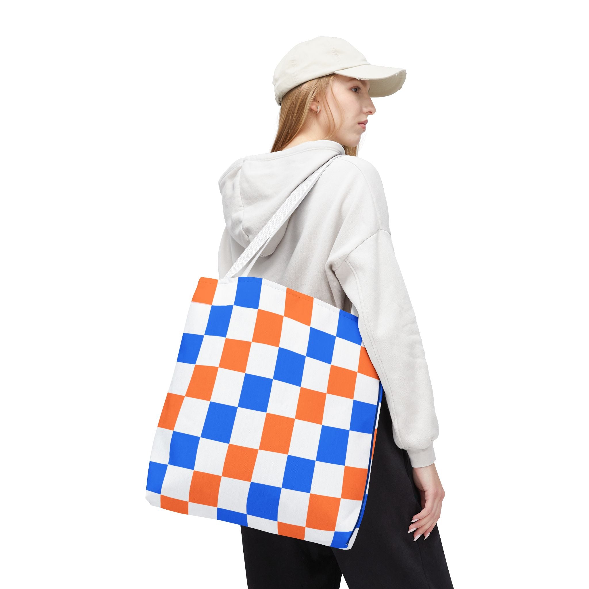 Broncos Checkerboard Tote Bag