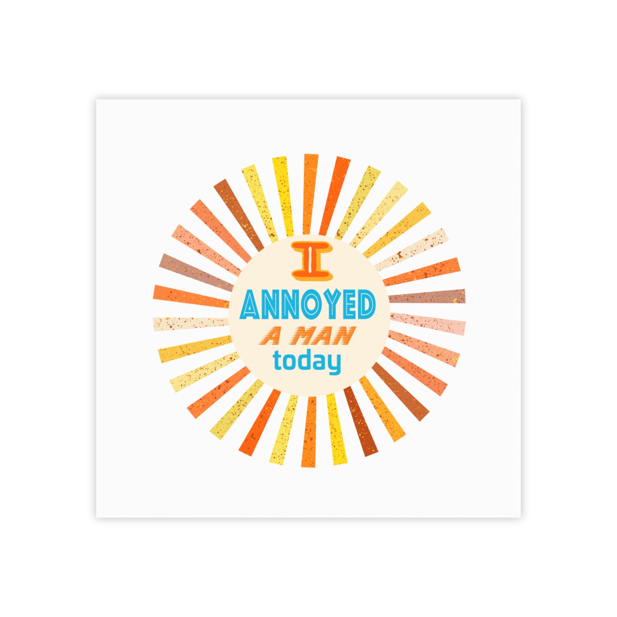 I’m Annoyed a Man Today Post-it Note Pad — Funny Retro Office Sticky Notes