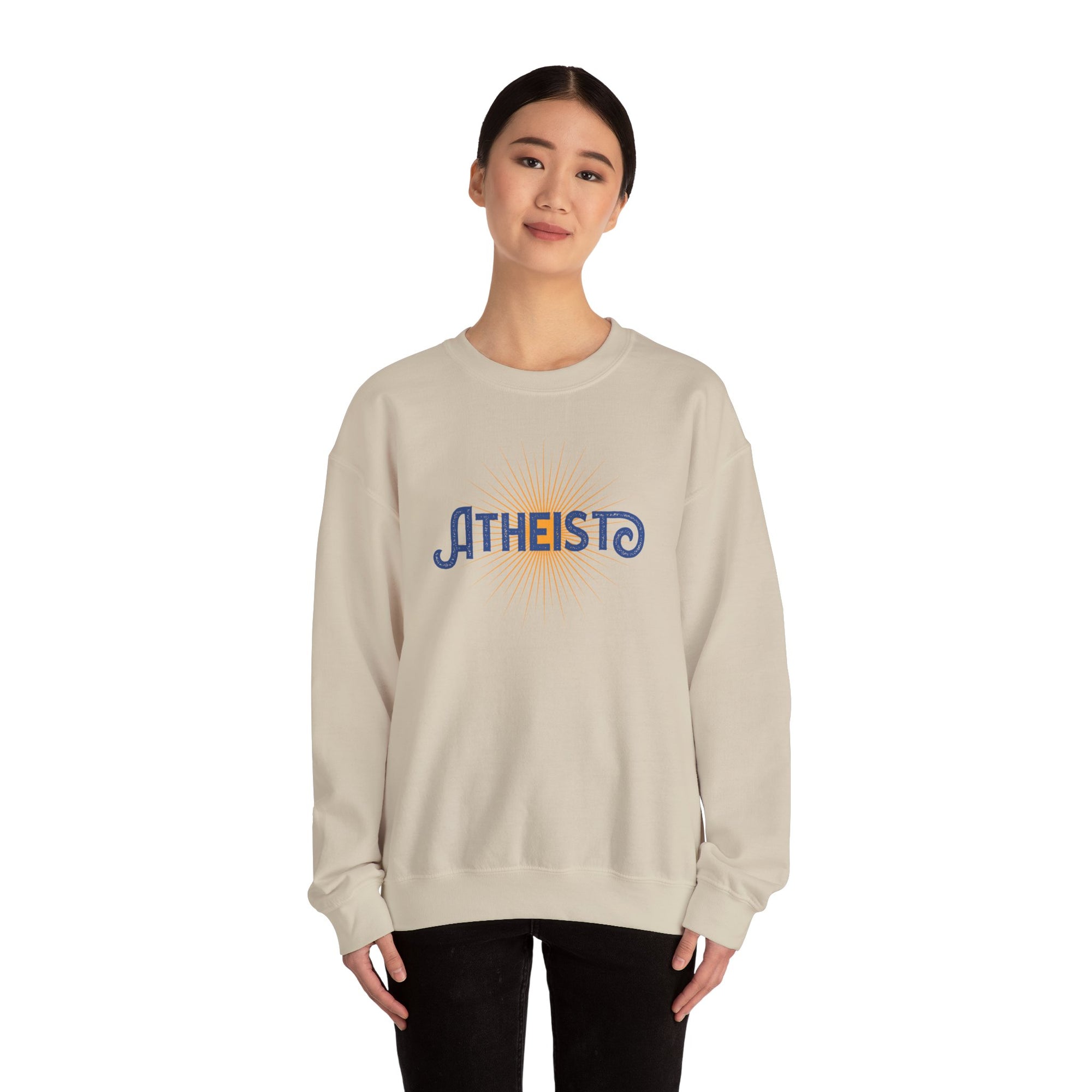 Atheist Retro Sun Crewneck Sweatshirt