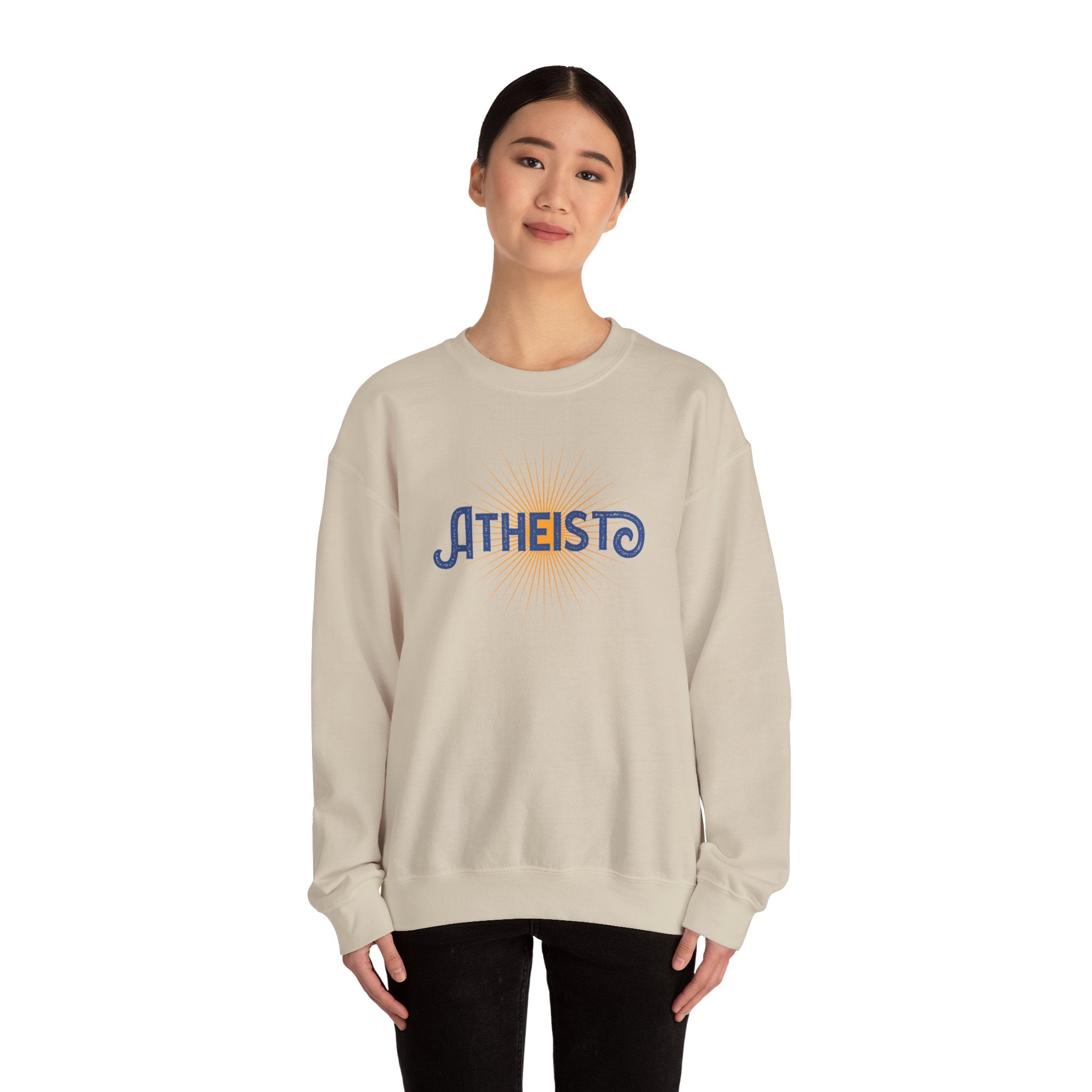 Atheist Retro Sun Crewneck Sweatshirt