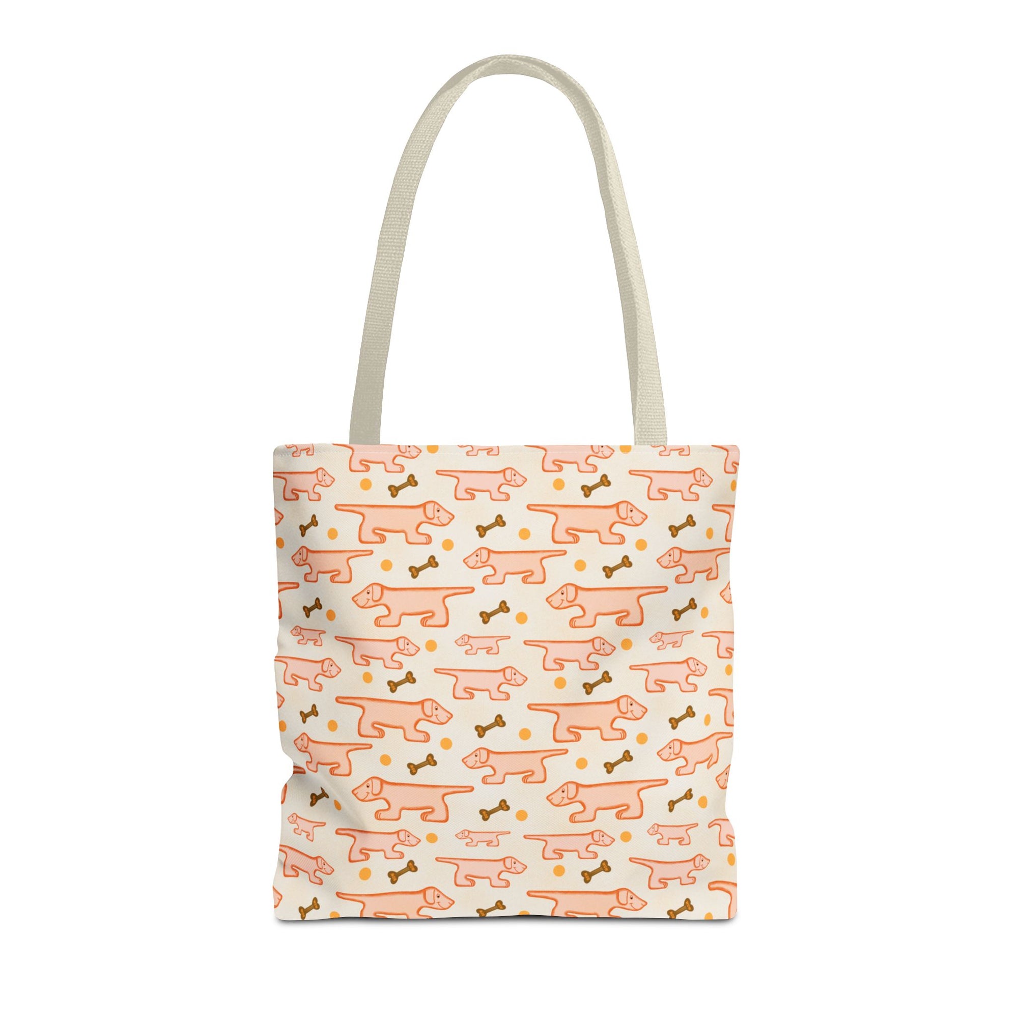 Weiner Tote Bag | Cute Sausage Dog Repeat Print