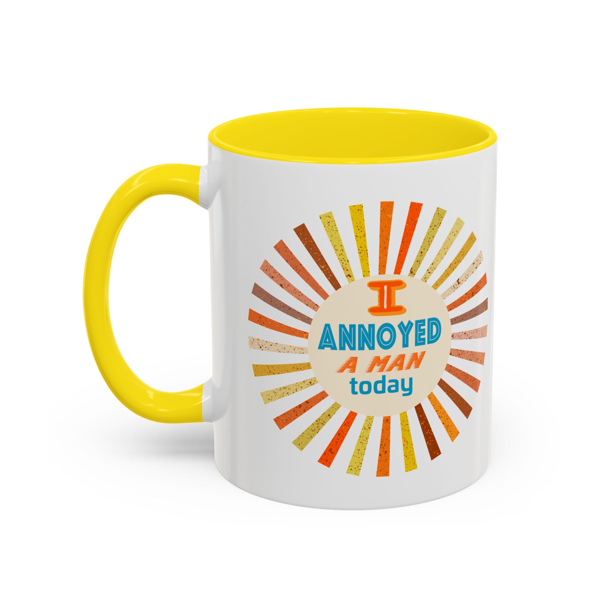 I Annoyed a Man Today, Retro Sunburst Coffee Mug