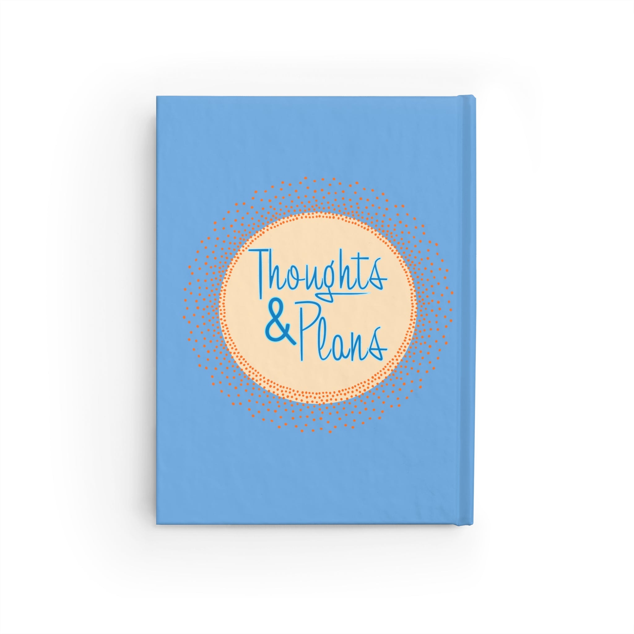 Thoughts & Plans Journal — Blue Hardcover Planner for Notes & Goals