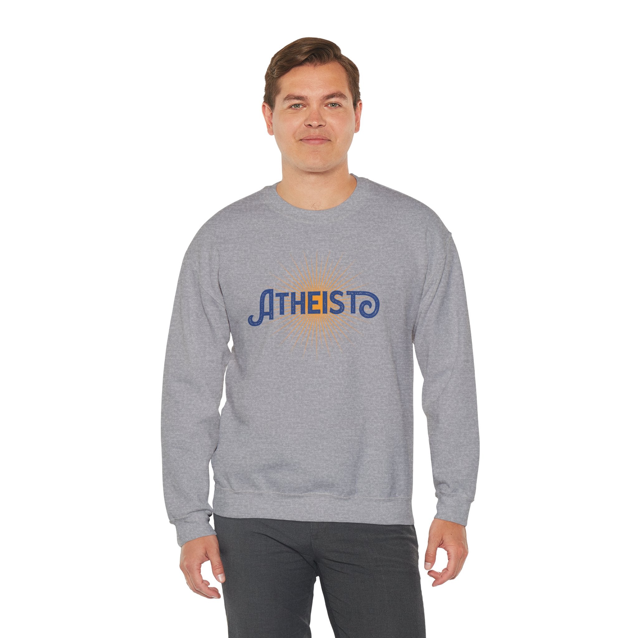 Atheist Retro Sun Crewneck Sweatshirt