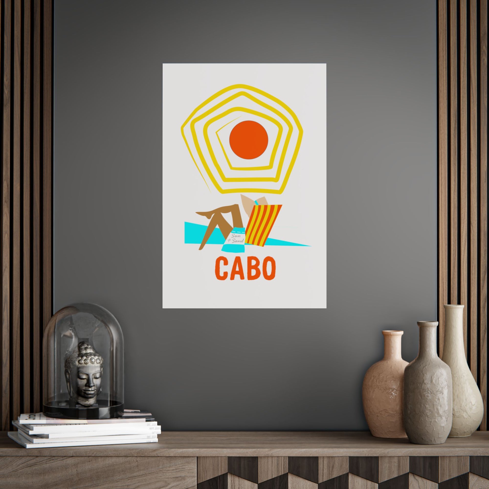 Cabo Beach Poster Art, Unframed Travel Decor, Summer Vibes Wall Art, Home Decoration Gift, Coastal Living Inspiration