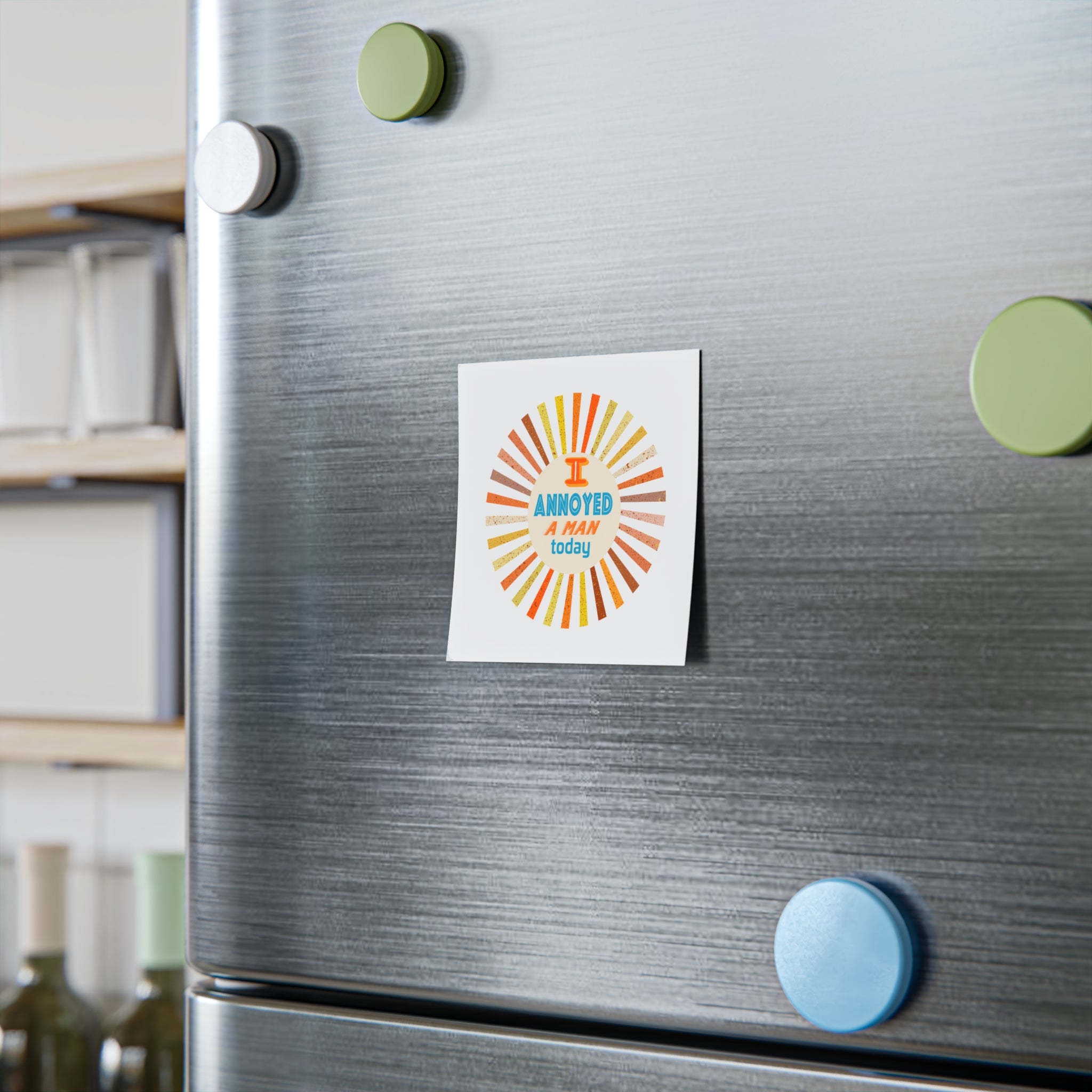 I’m Annoyed a Man Today Post-it Note Pad — Funny Retro Office Sticky Notes