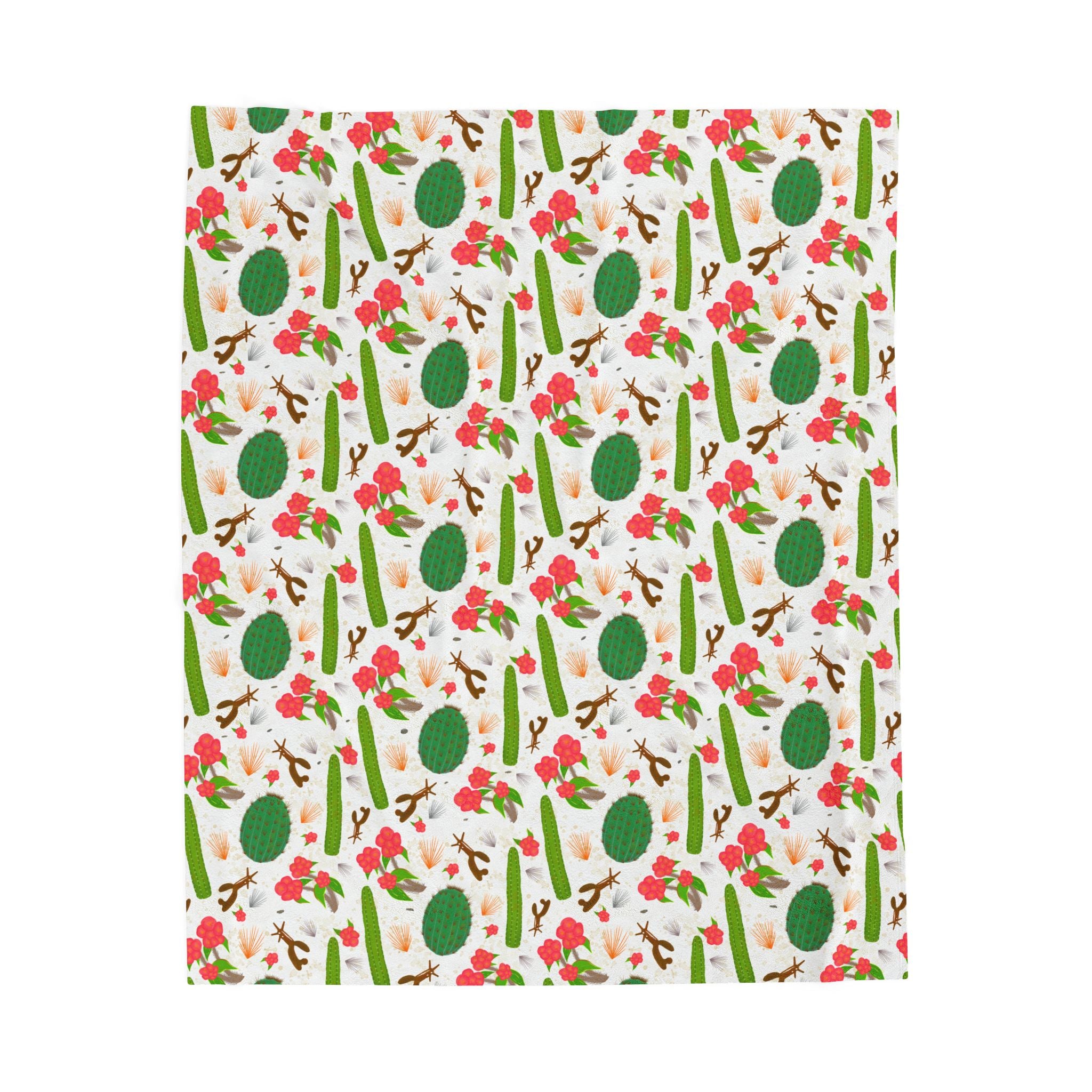 Prickly Paradise Cactus Throw for Home & Gifts