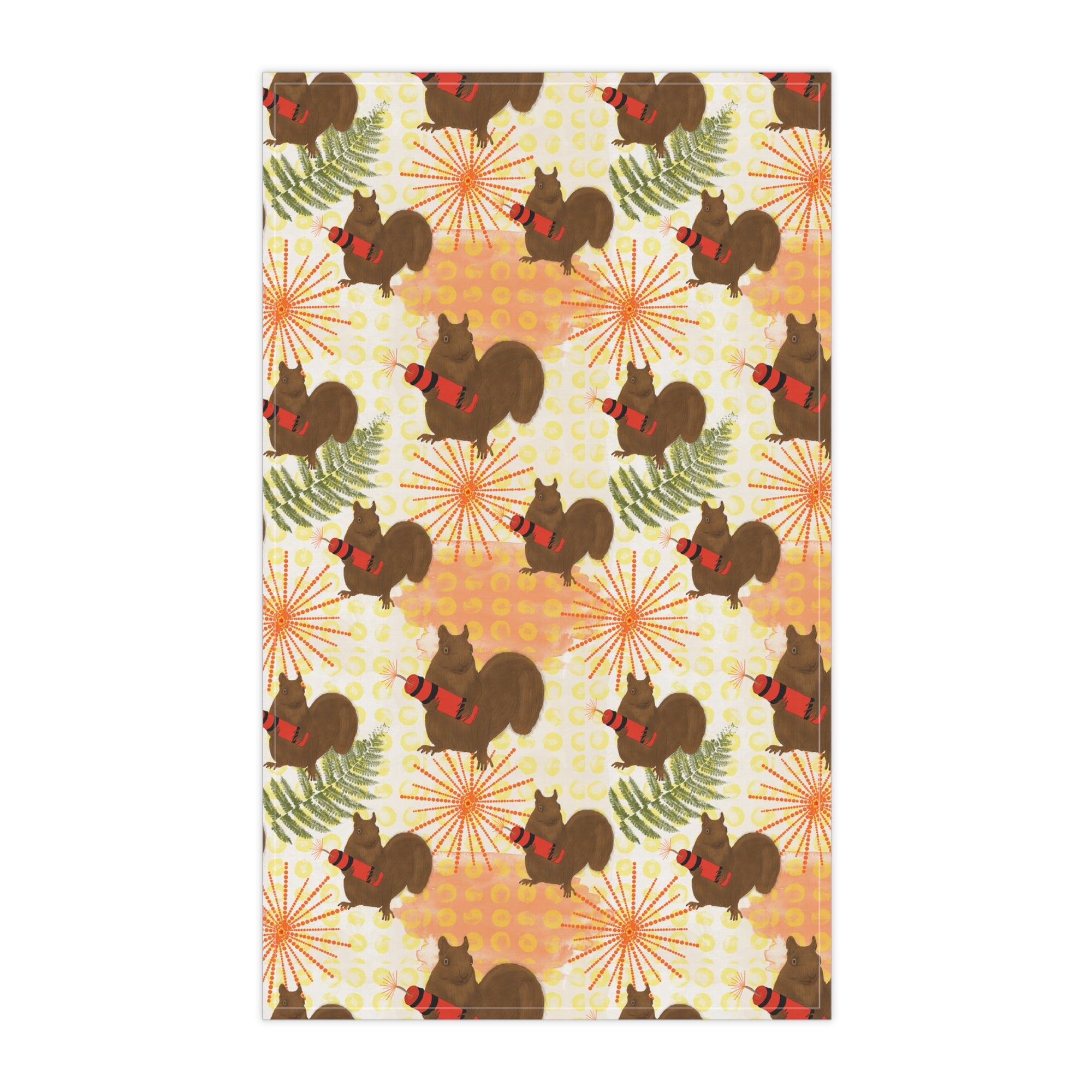 Dynamite Squirrels Tea Towel