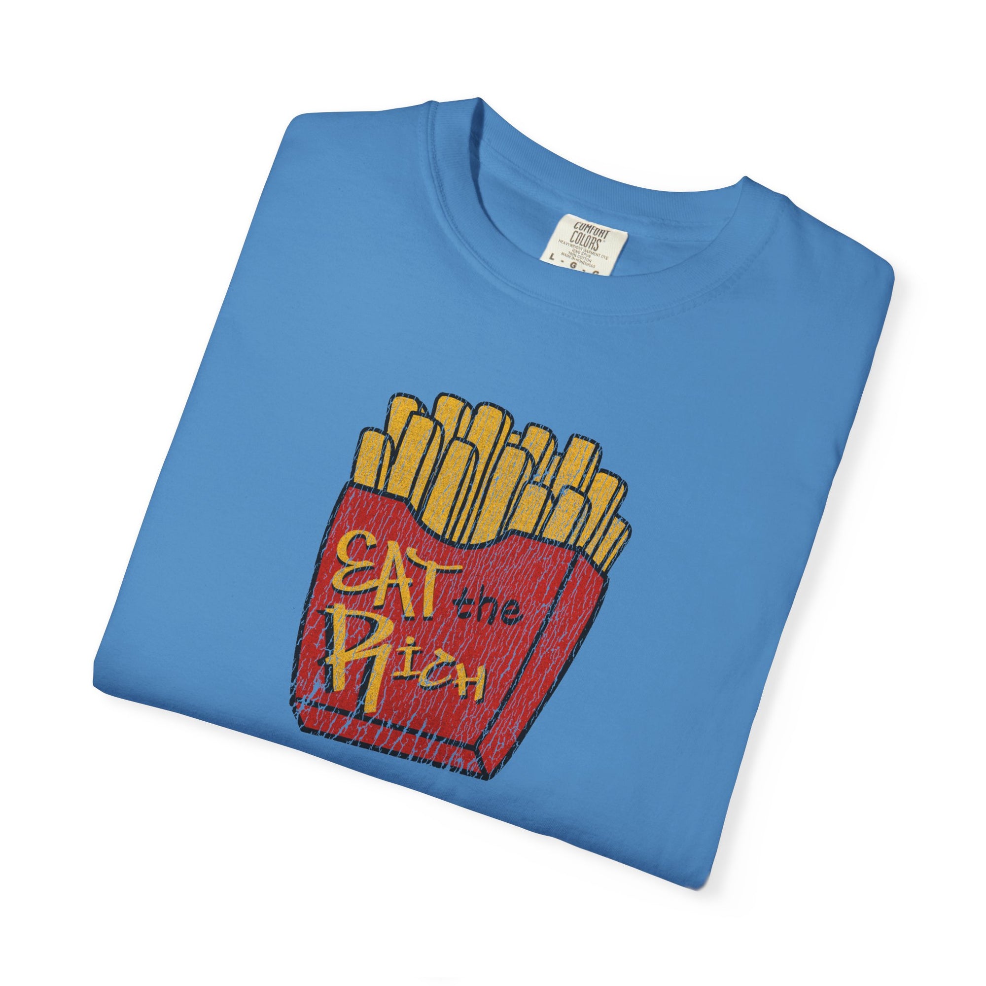 Eat The Rich Distressed Fries Tee
