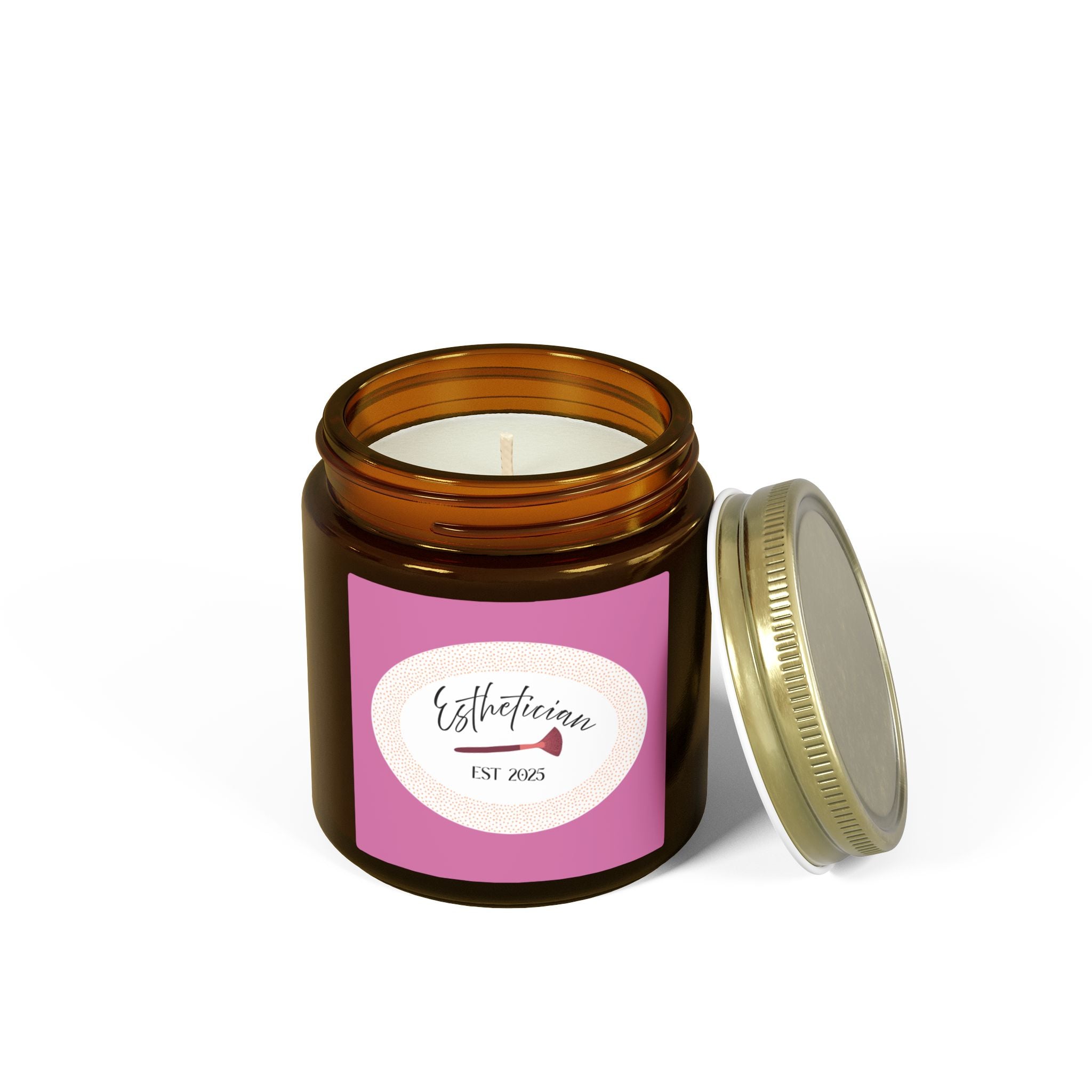 Esthetician Scented Candles, Coconut Apricot Wax (4oz, 9oz)
