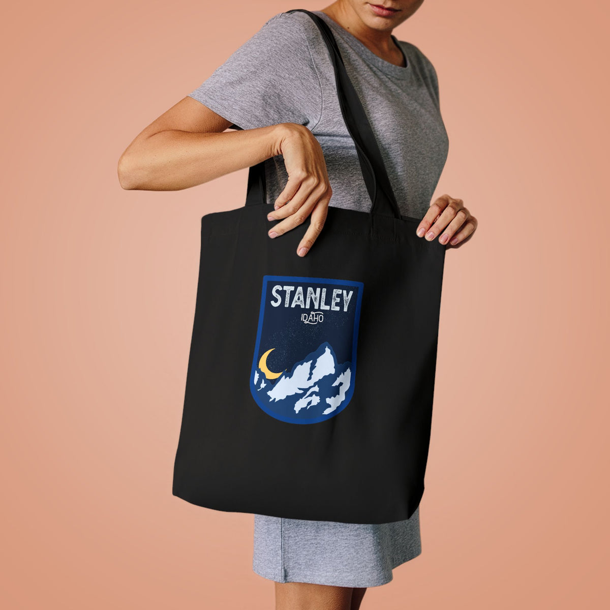 Stanley Mountain Night Cotton Tote Bag
