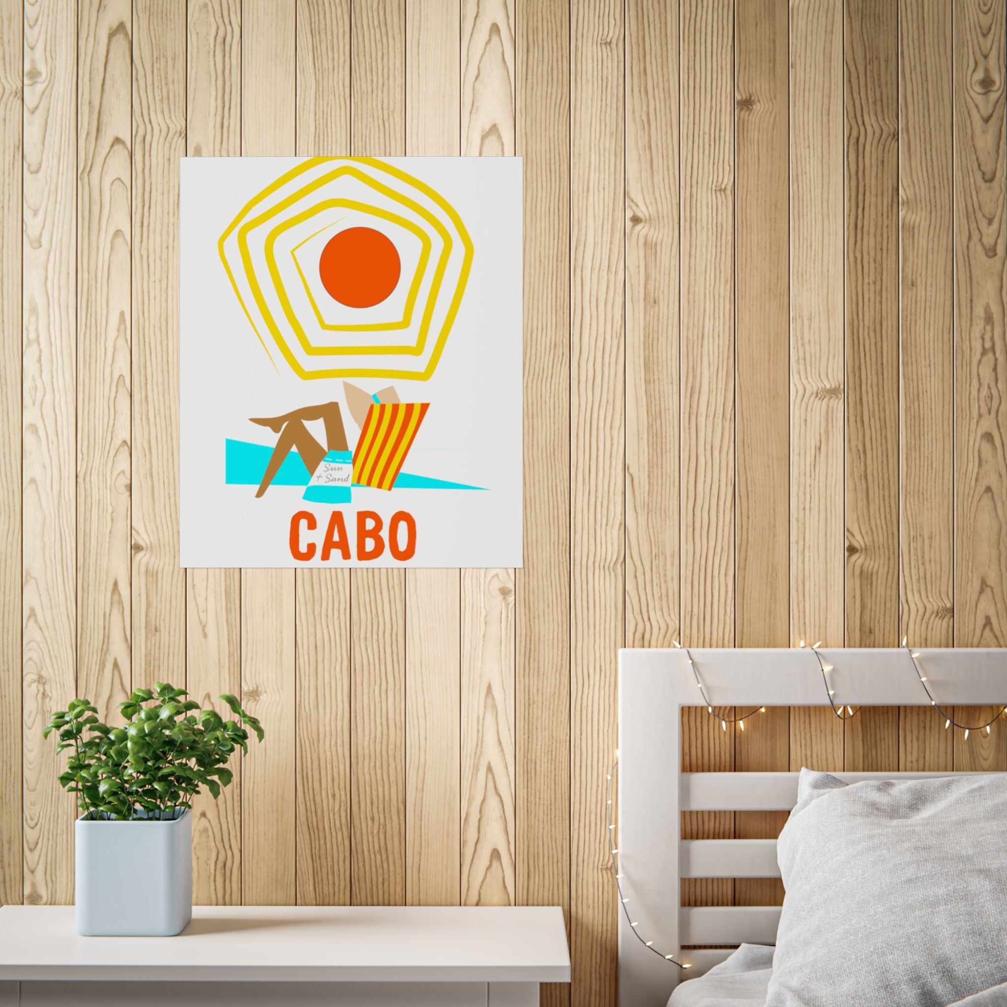 Cabo Beach Poster Art, Unframed Travel Decor, Summer Vibes Wall Art, Home Decoration Gift, Coastal Living Inspiration