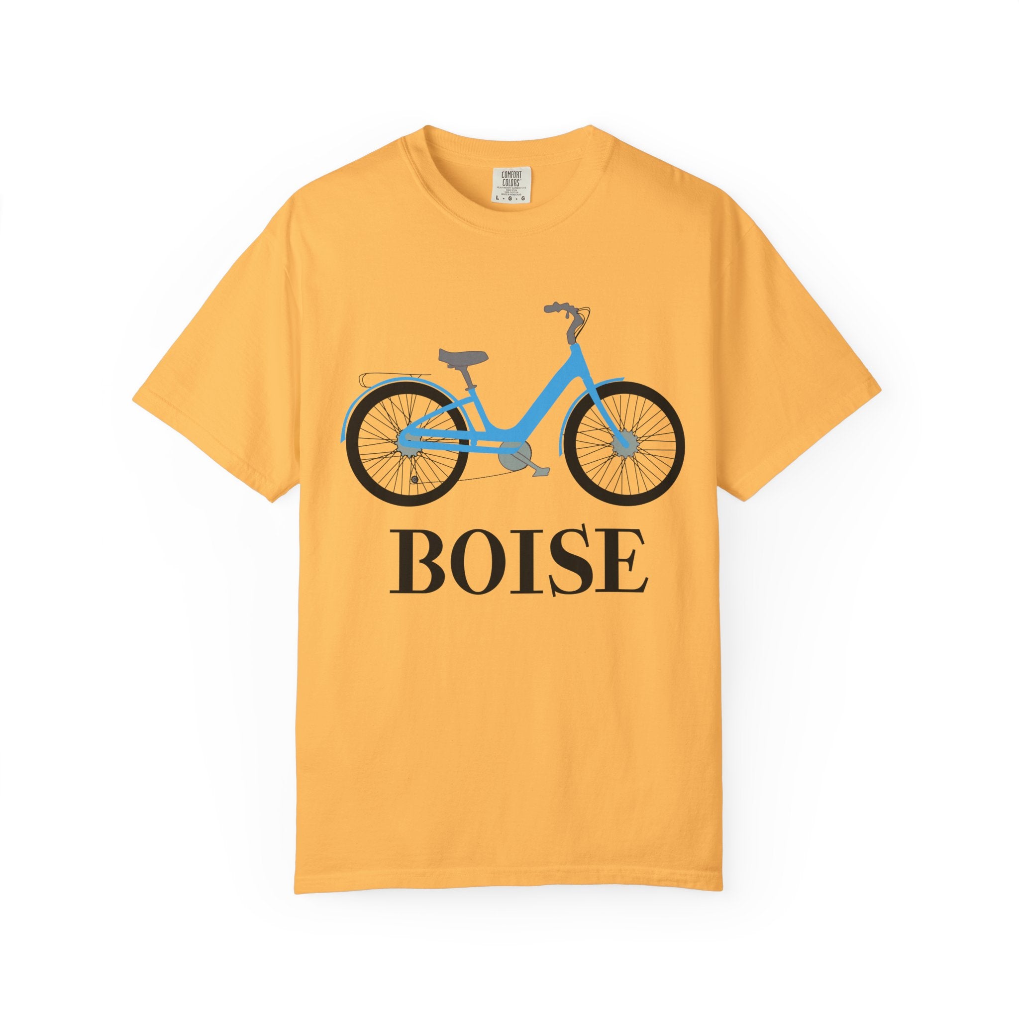 Boise Bicycle T-Shirt, Casual Bike Apparel, Gift for Cycling Enthusiasts, Comfortable Summer Tee, Unisex Graphic T-Shirt