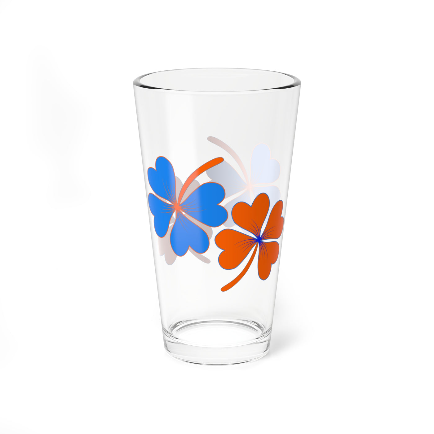 Lucky Boise Blue & Orange Mixing Glass, 16oz