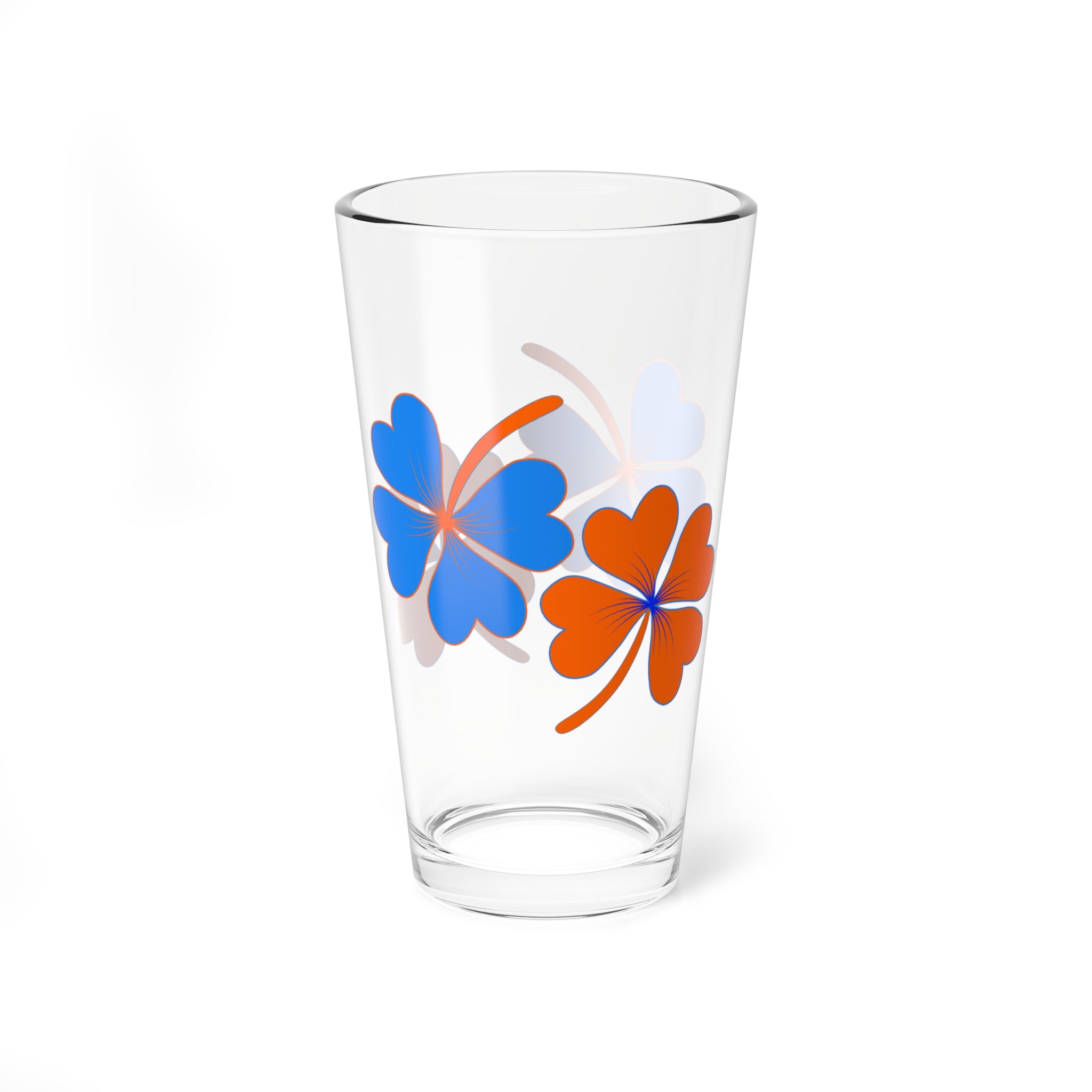 Lucky Boise Blue & Orange Mixing Glass, 16oz