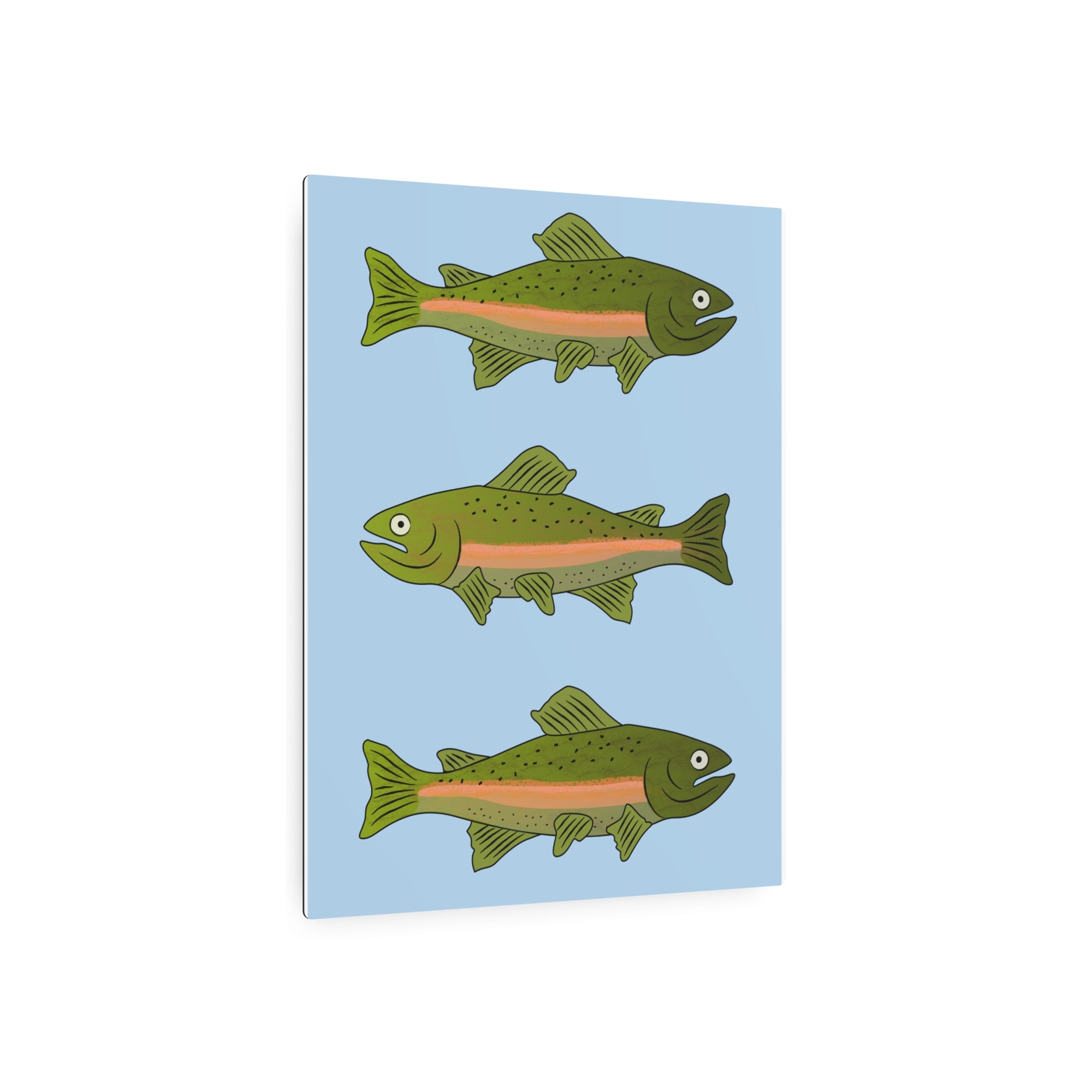 Rainbow Trout Metal Art Sign