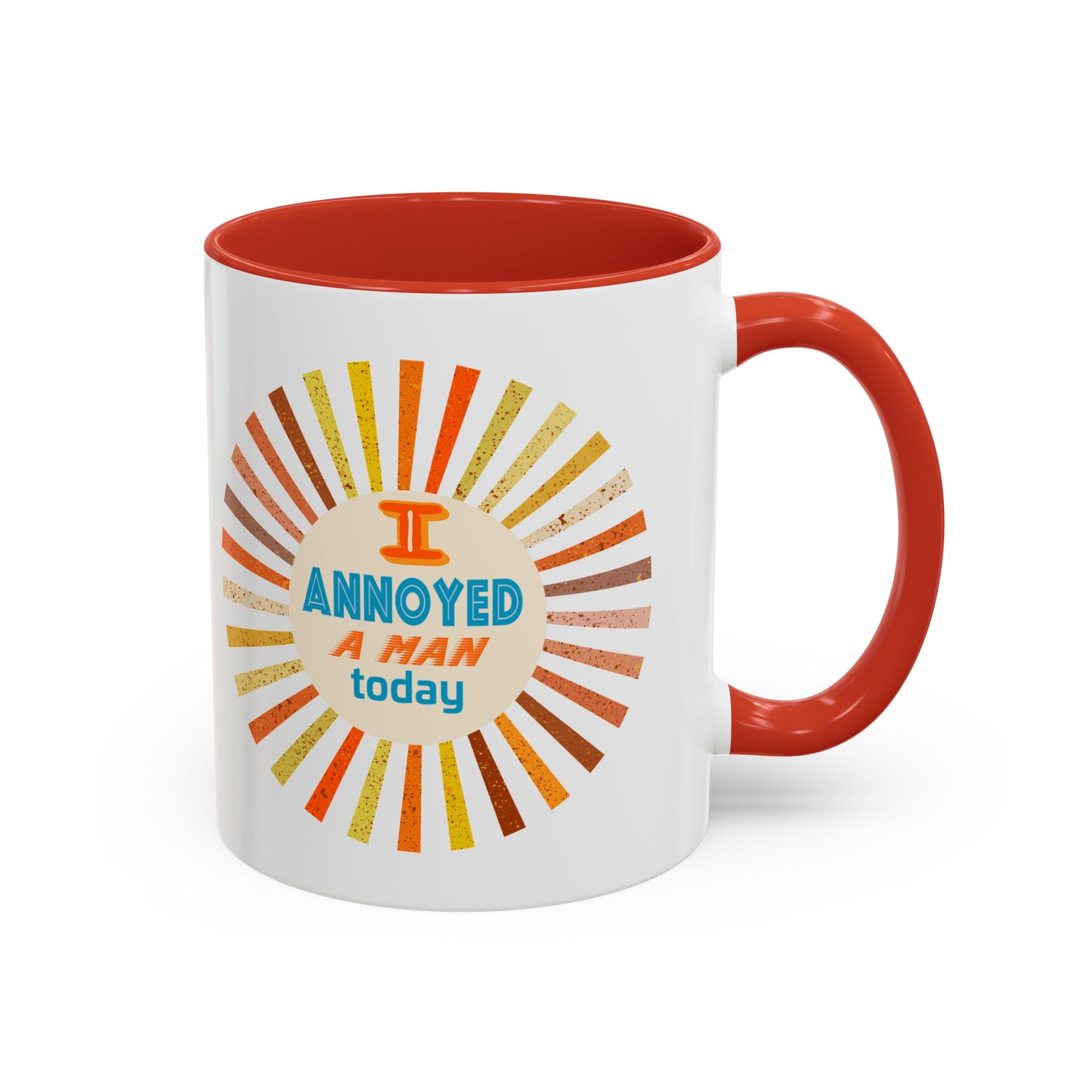 I Annoyed a Man Today, Retro Sunburst Coffee Mug