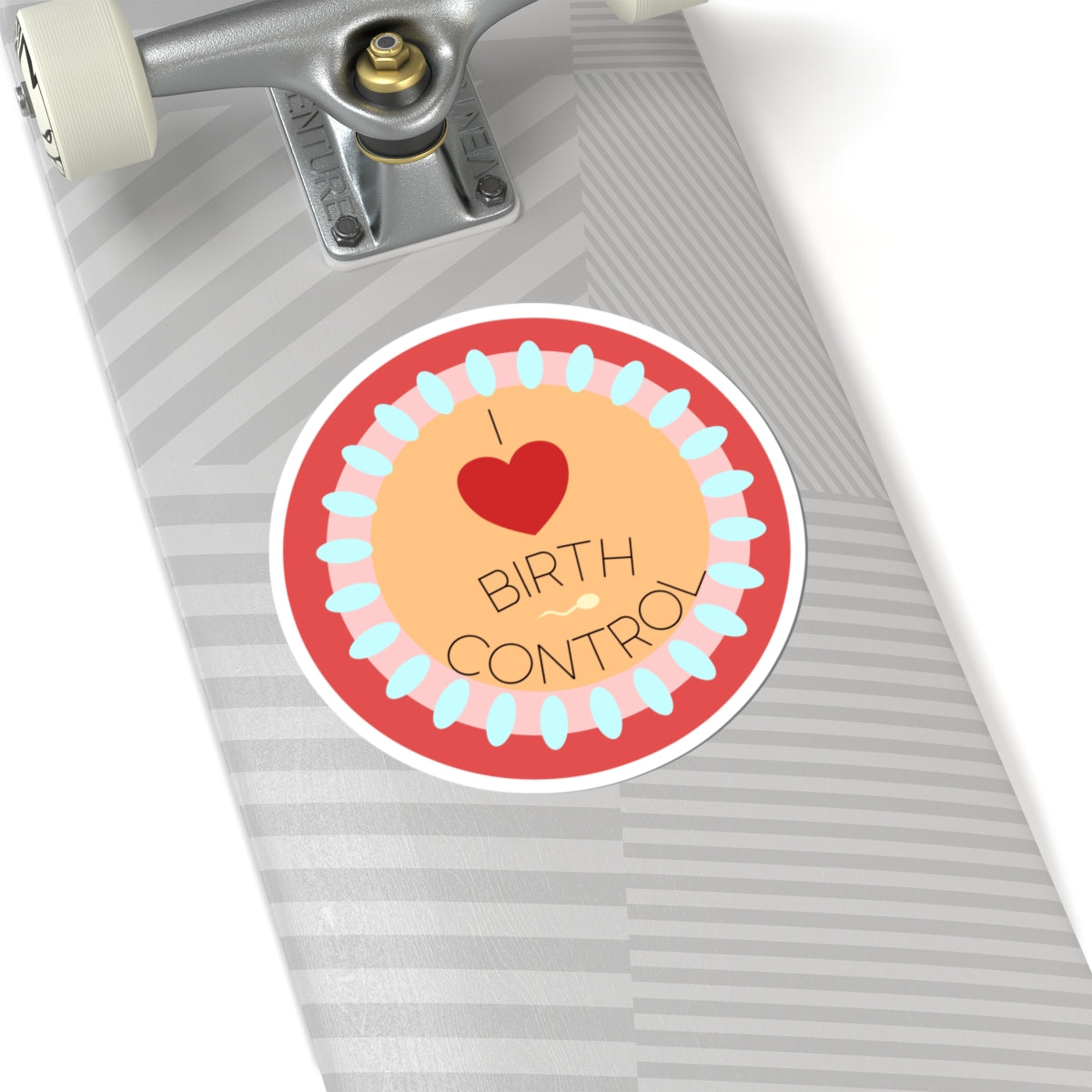 I Heart Birth Control Sticker