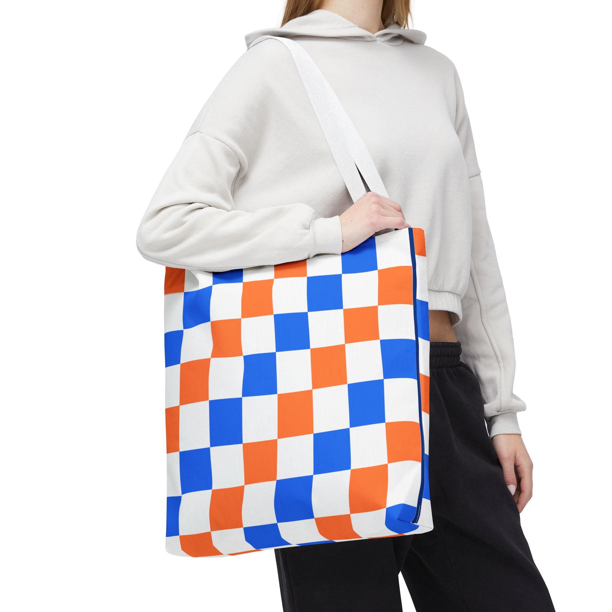 Broncos Checkerboard Tote Bag