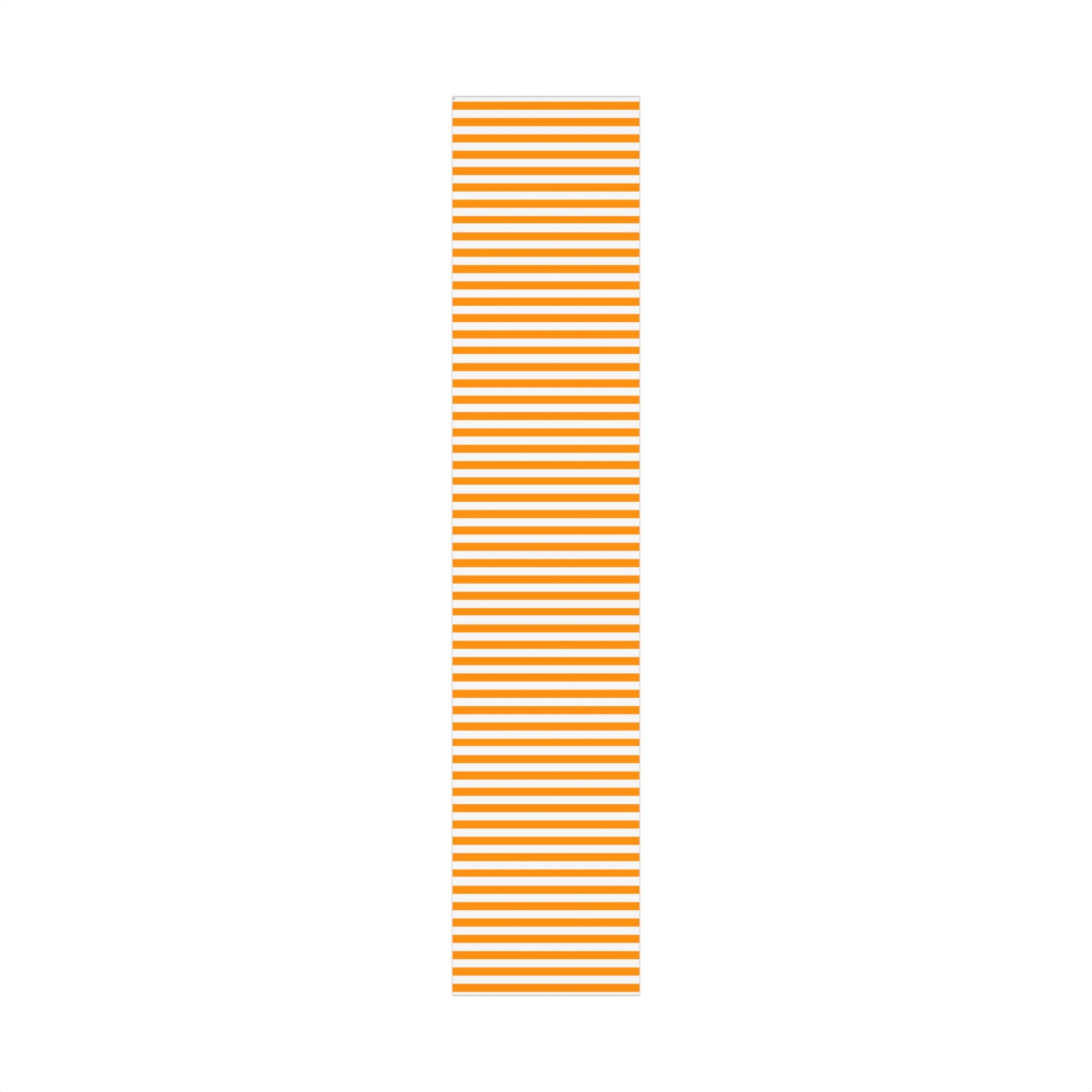 Striped Orange Gift Wrap Paper — Bold Orange & White Wrapping Sheets for Holidays, Birthdays, Parties