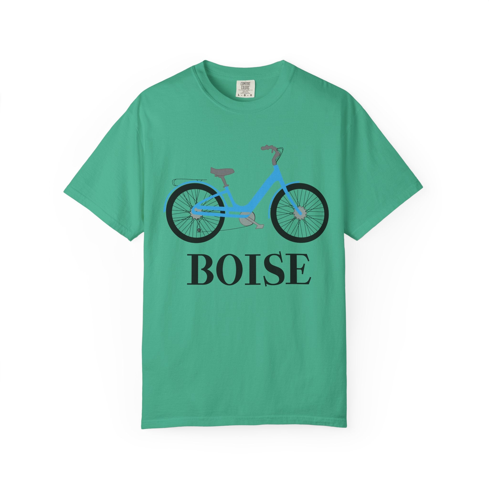 Boise Bicycle T-Shirt, Casual Bike Apparel, Gift for Cycling Enthusiasts, Comfortable Summer Tee, Unisex Graphic T-Shirt