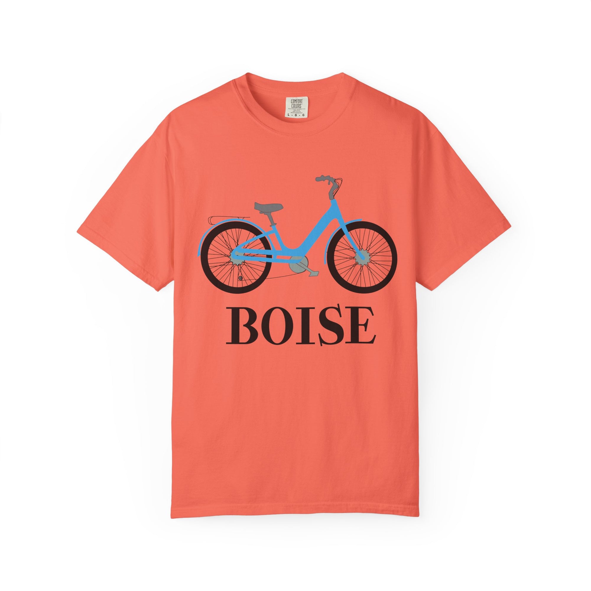 Boise Bicycle T-Shirt, Casual Bike Apparel, Gift for Cycling Enthusiasts, Comfortable Summer Tee, Unisex Graphic T-Shirt