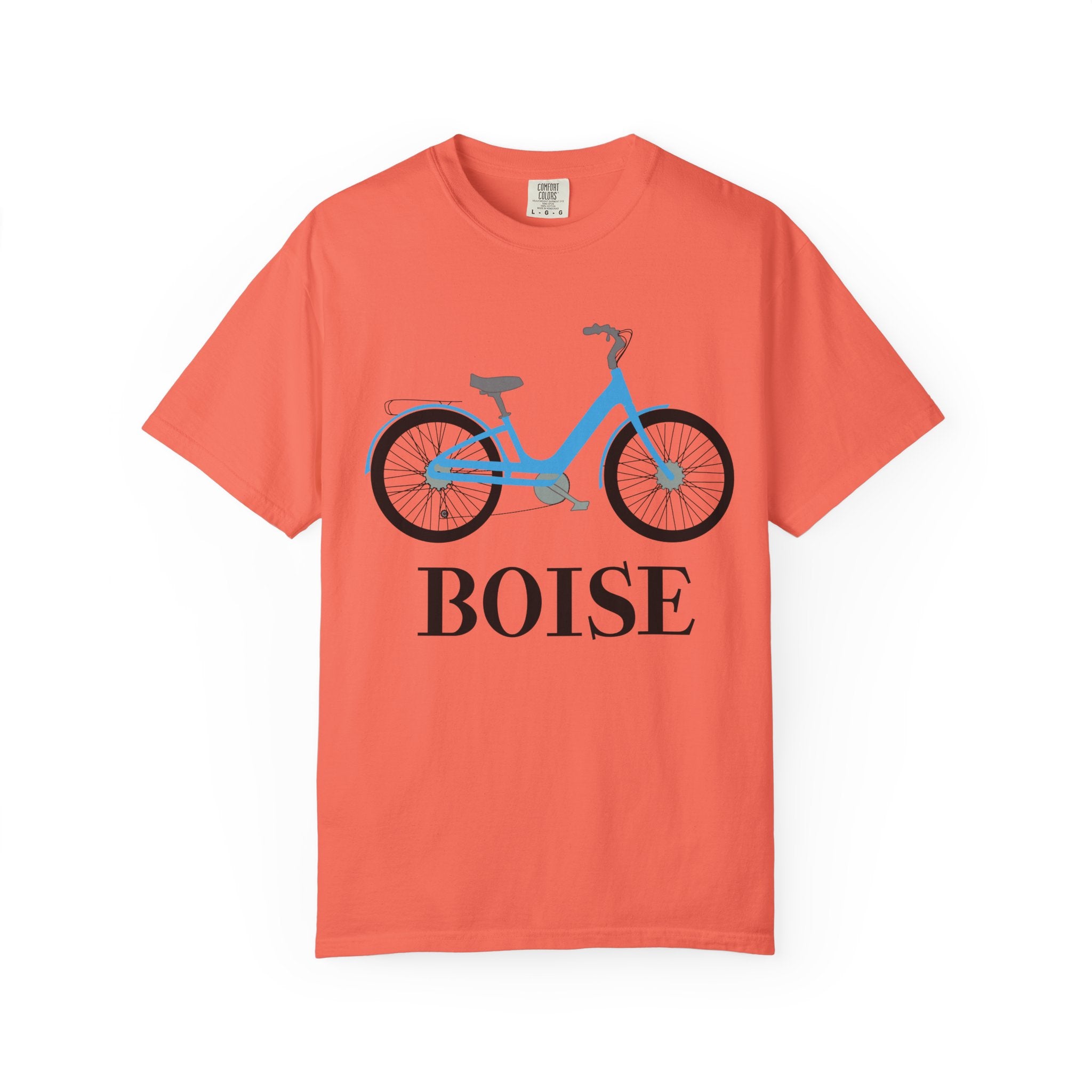 Boise Bicycle T-Shirt, Casual Bike Apparel, Gift for Cycling Enthusiasts, Comfortable Summer Tee, Unisex Graphic T-Shirt