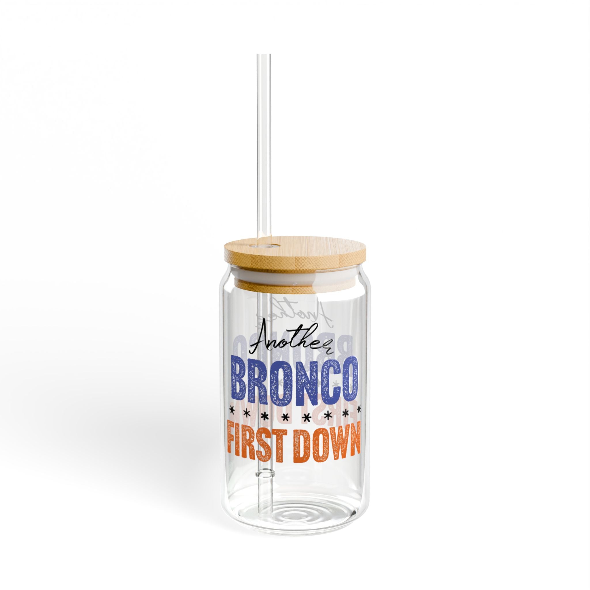 "Sports Fans" Broncos Sipper Glass