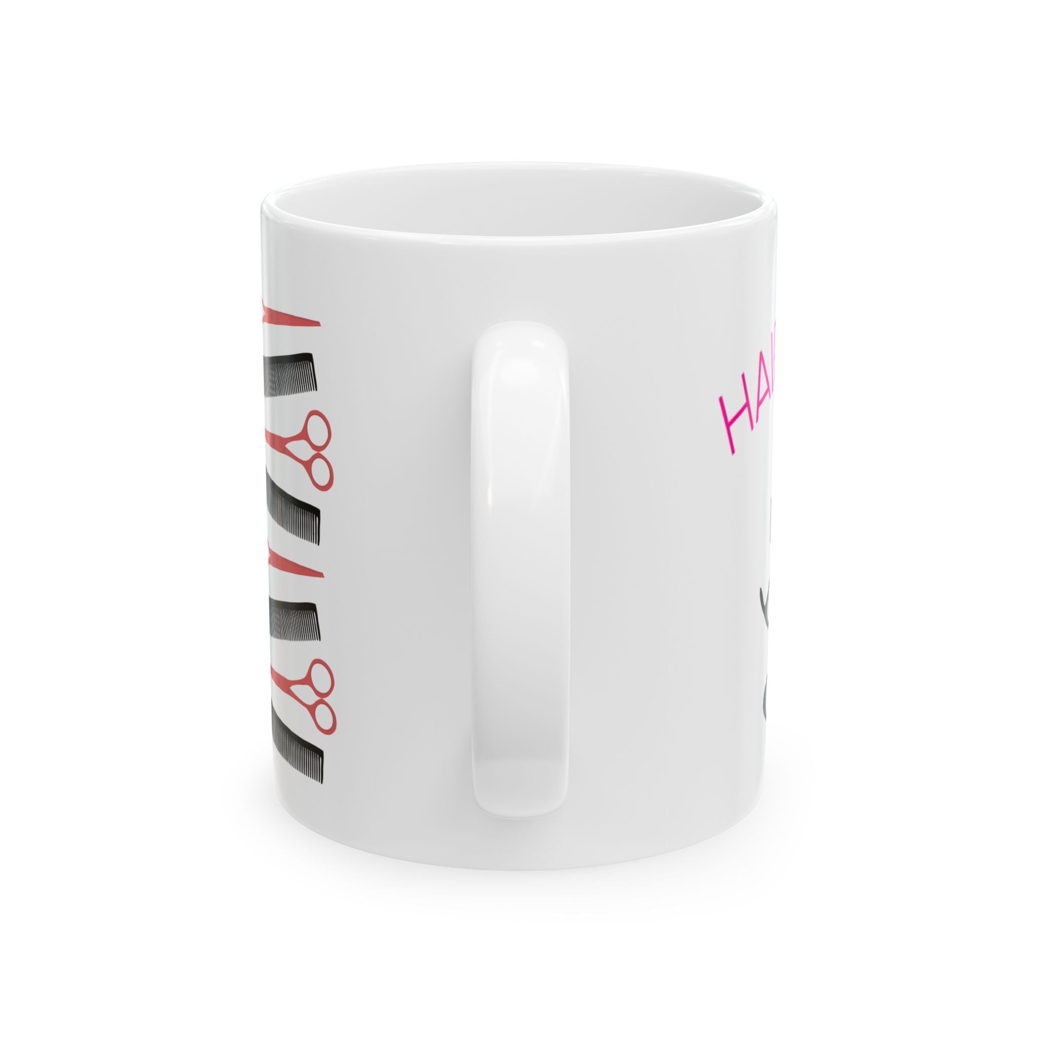 Hairstylist Coffee Mug — Gifts for Hairdressers with Scissors & Comb Design (11oz/15oz)