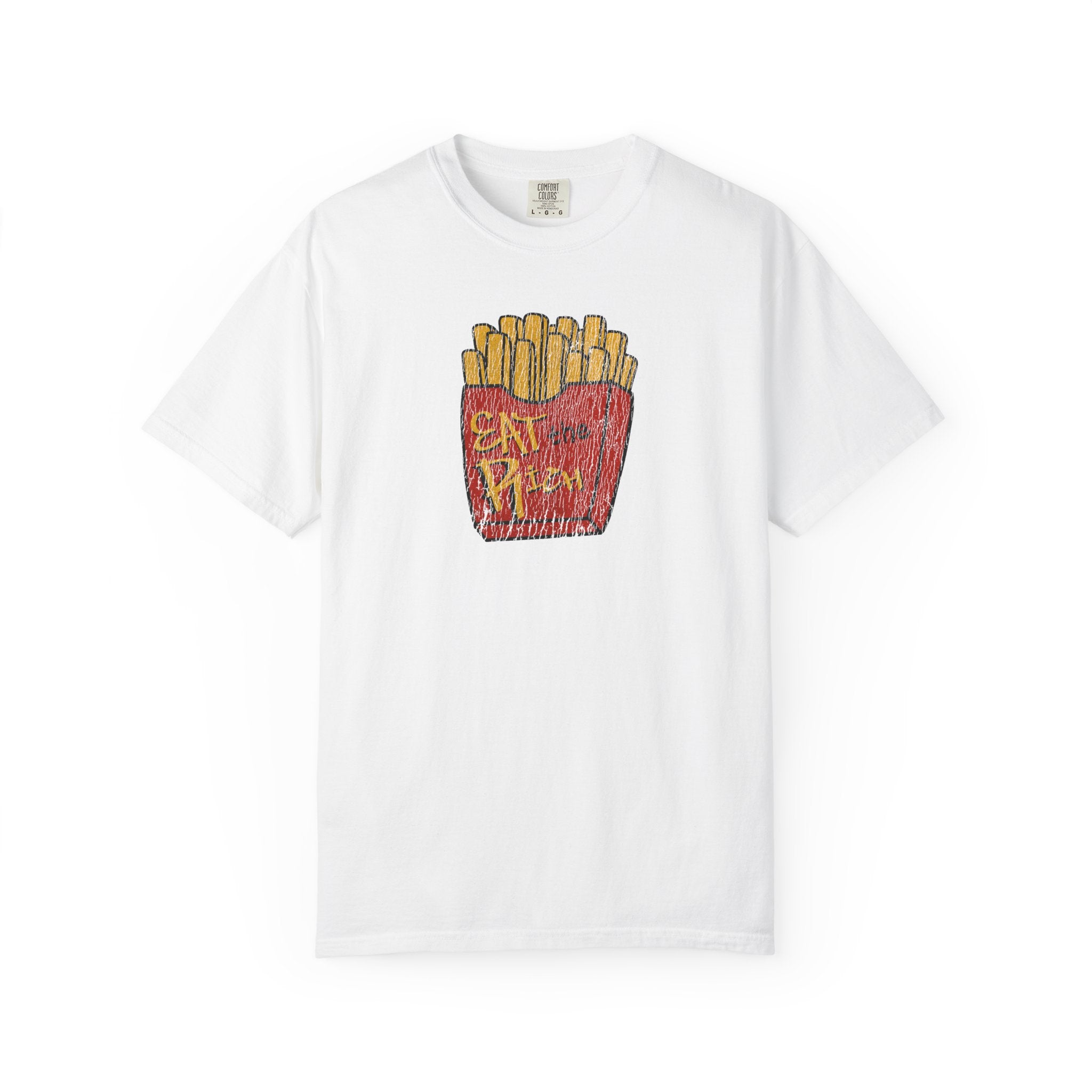 Eat The Rich Distressed Fries Tee