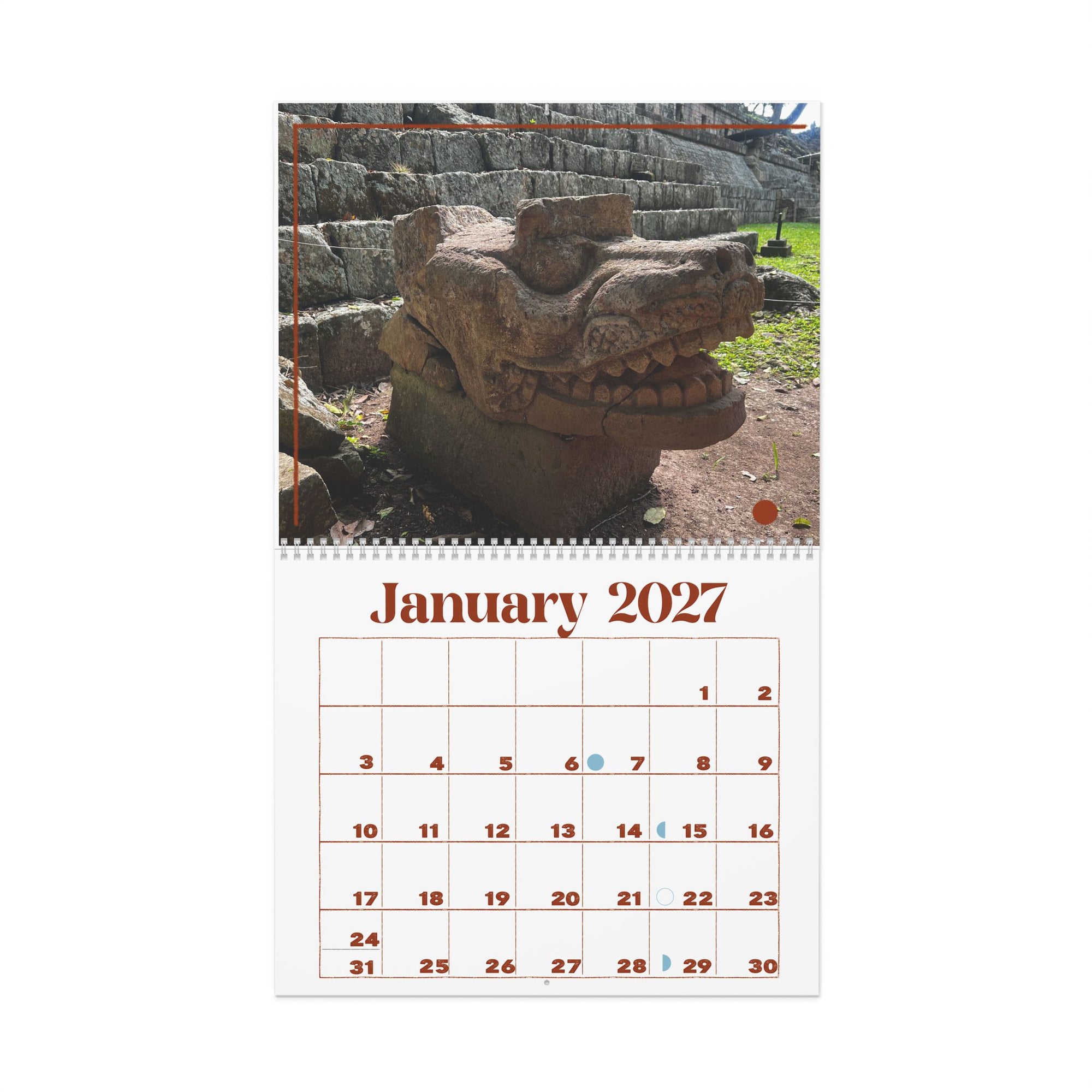 Mayan Ruins 2027 Wall Calendar