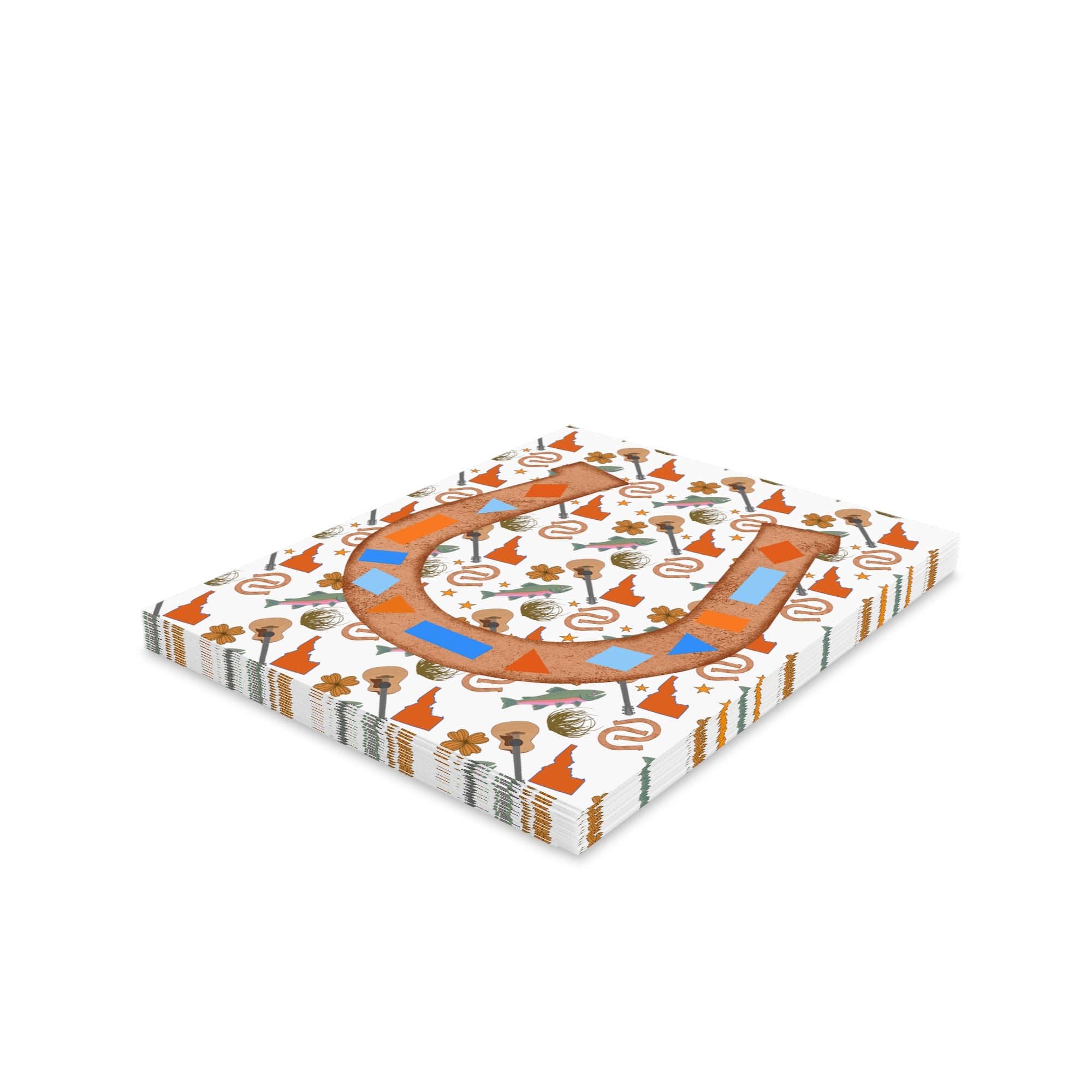 Western Horseshoe Greeting Cards